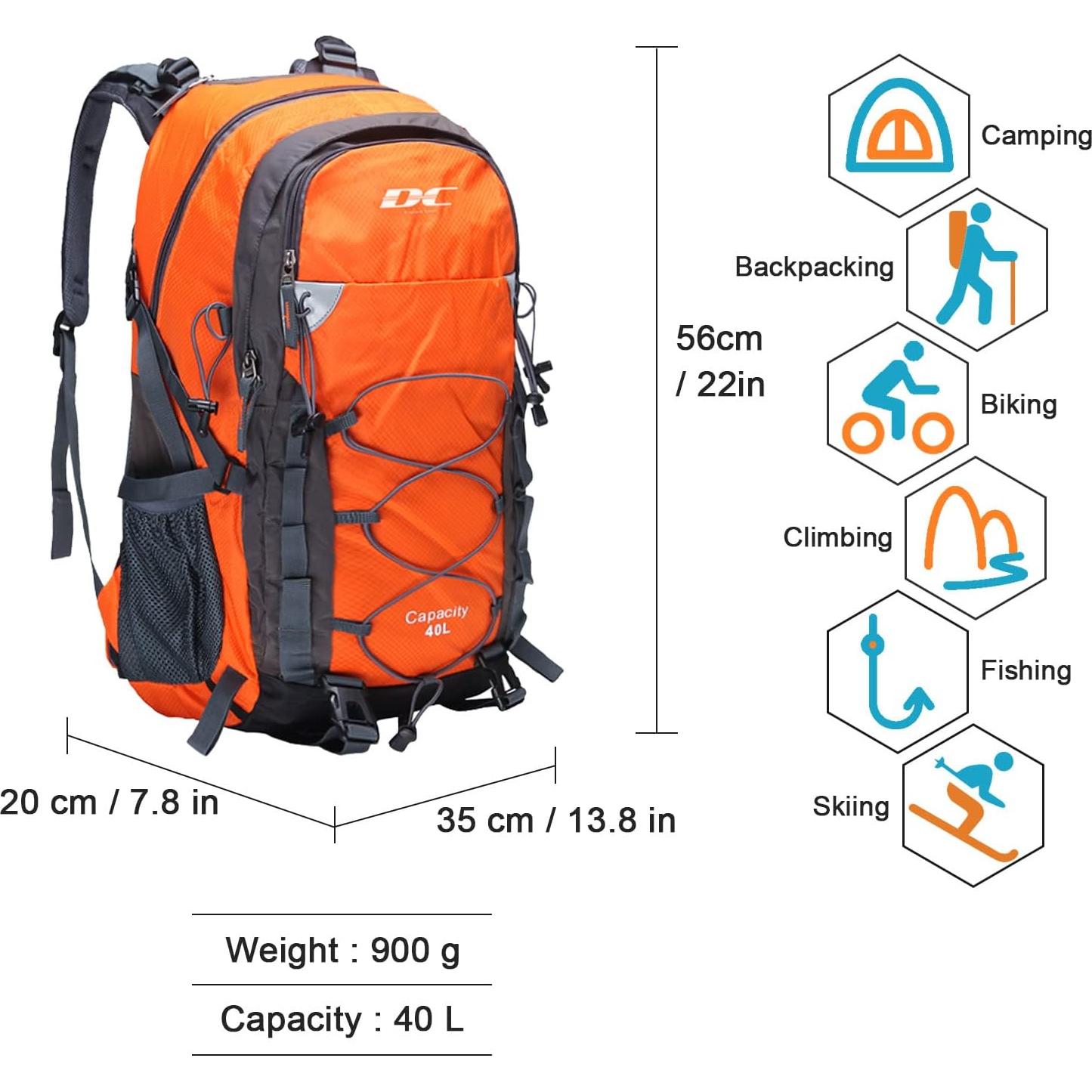 Mochila de senderismo Diamond Candy 32x20x50cm impermeable