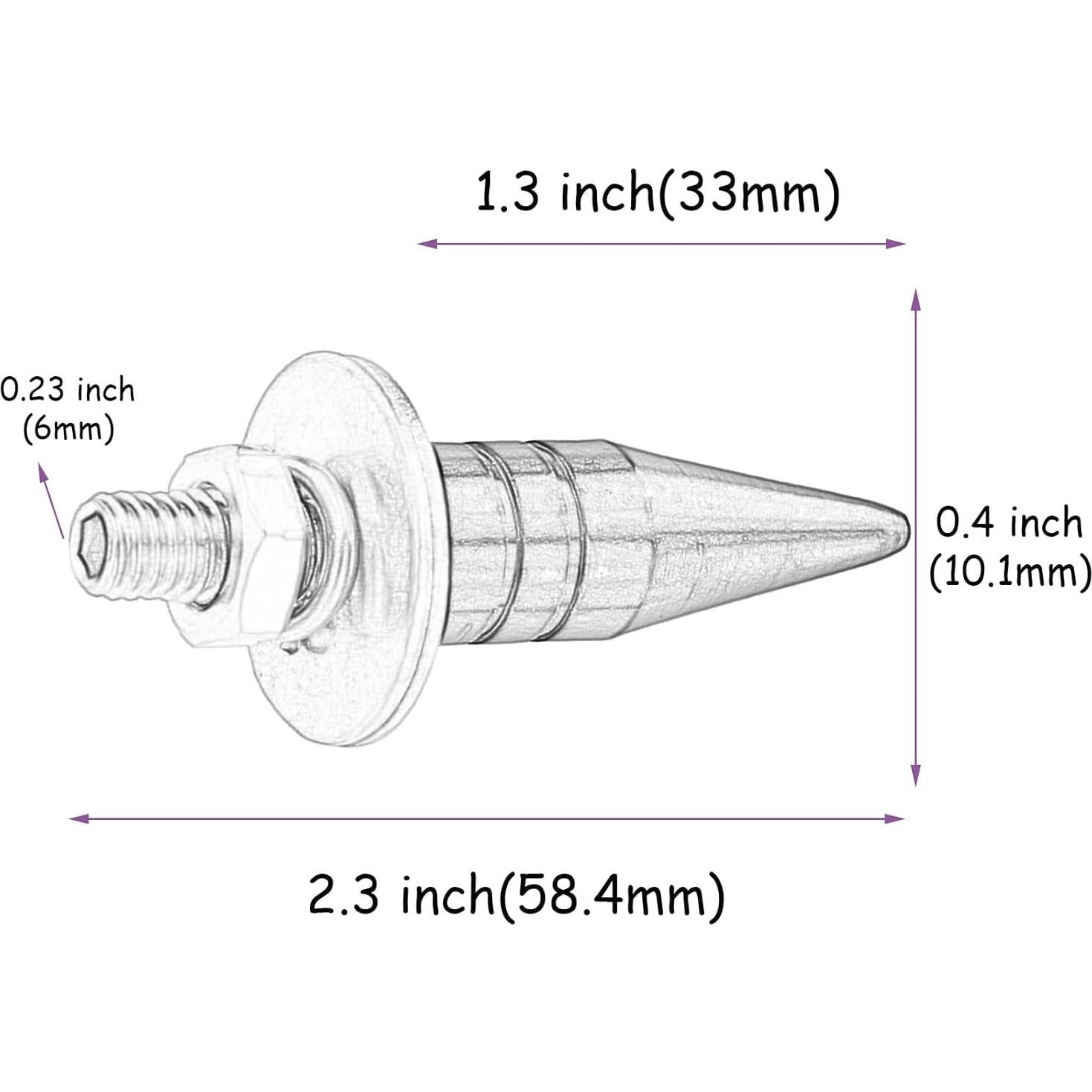 Tornillos Antirrobo para Placa de Matrícula Motocicleta Temzzer - 4 Pcs