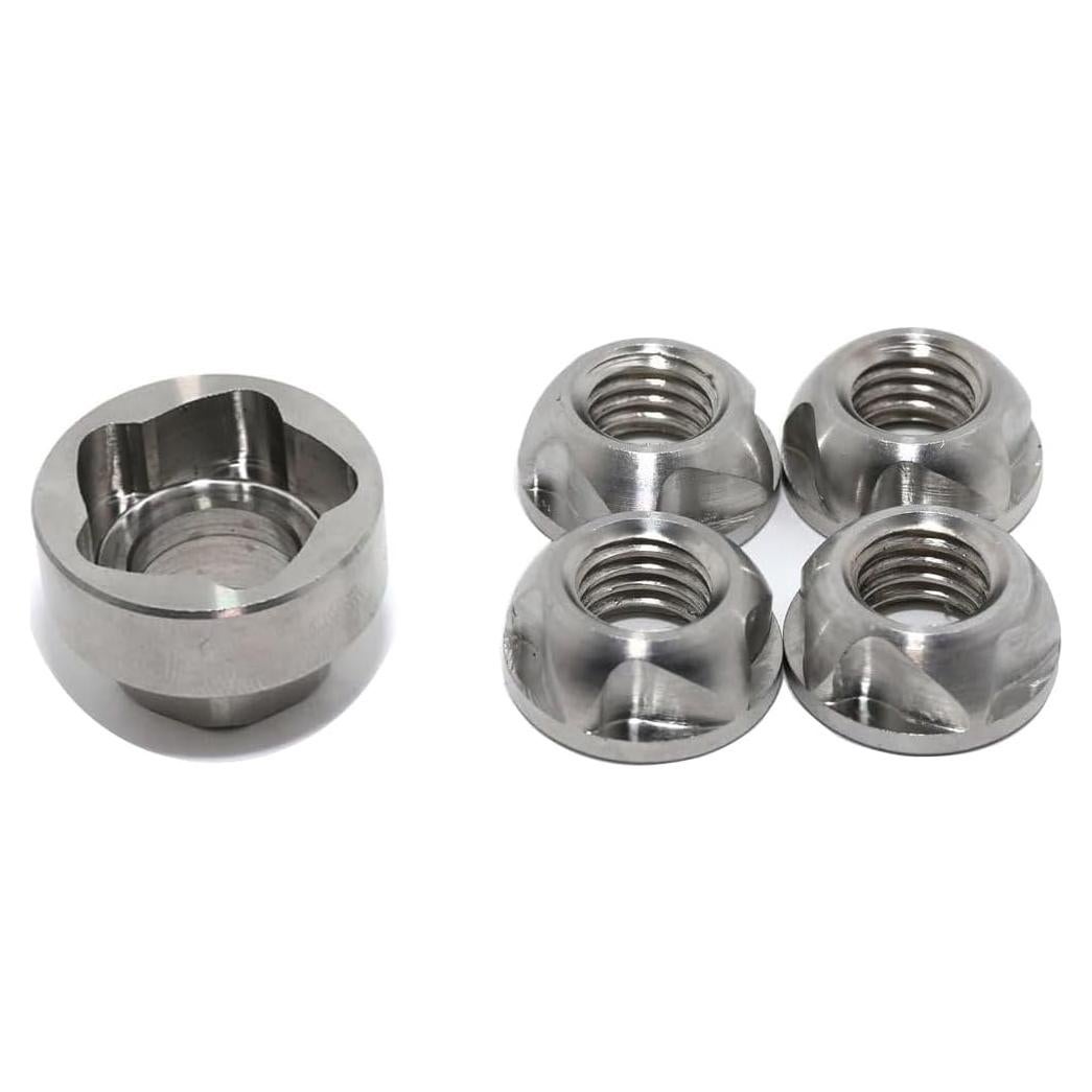 Kit de Tuercas Antirrobo M6 Lightronic de Acero Inoxidable 316