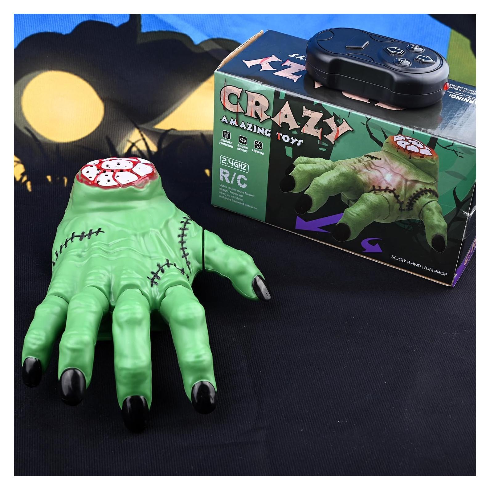 Control Remoto Mano Espeluznante Halloween Verde - Cosa Miércoles
