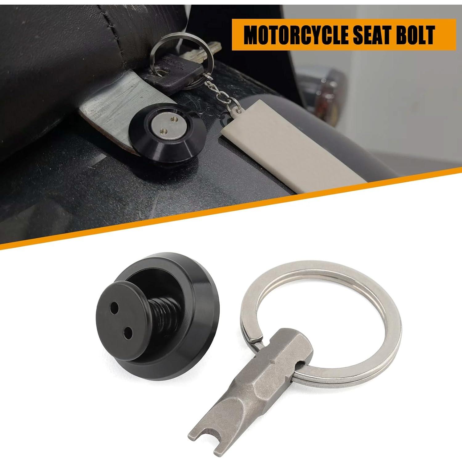 Tornillo de Asiento Antirrobo Daklvng 1/4"-20 para Harley 1996-2024