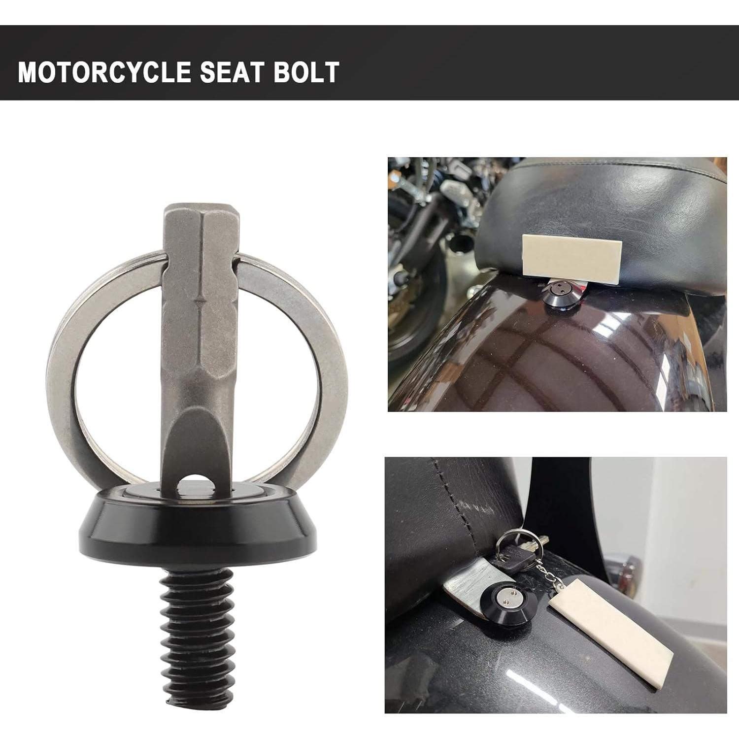 Tornillo de Asiento Antirrobo Daklvng 1/4"-20 para Harley 1996-2024