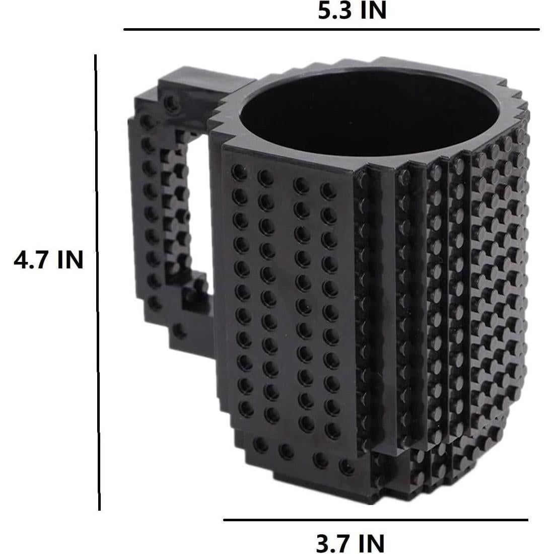 Taza de Café Build on Brick DEEXITO 428ml Negra Creativa