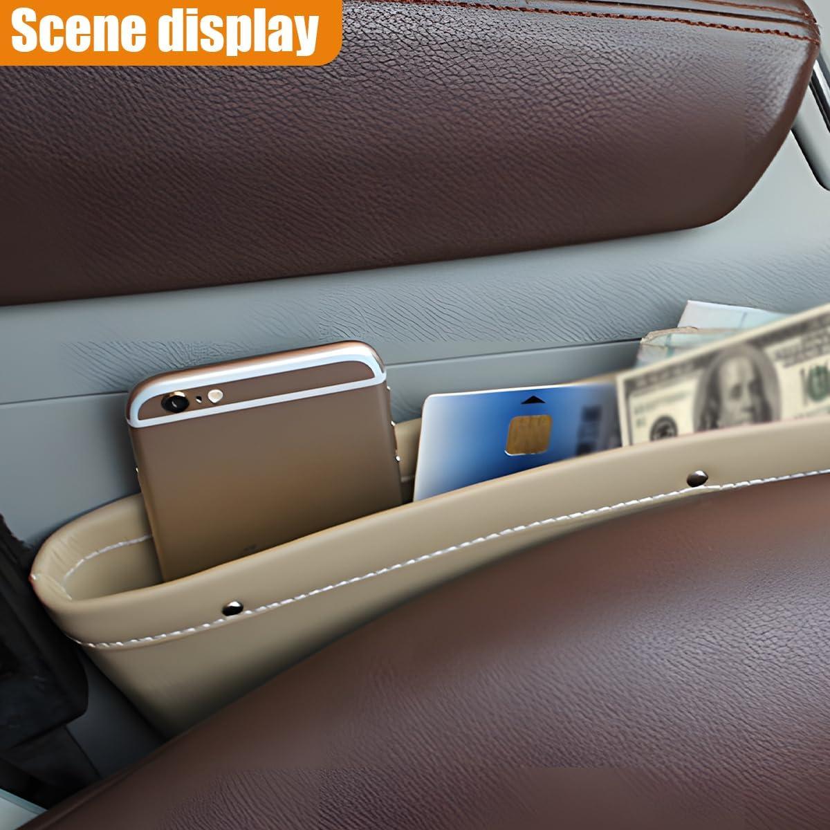 Organizador de Espacio entre Asientos de Coche GAOLAOSY Beige