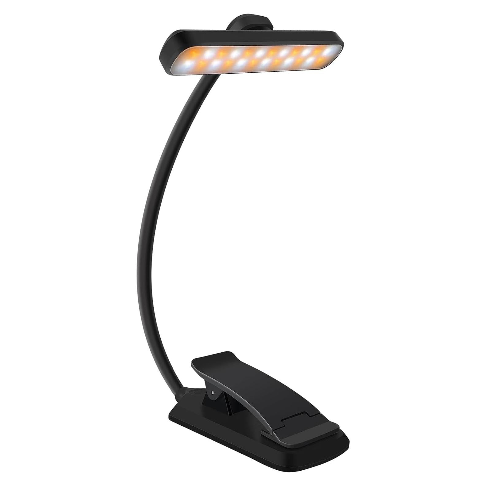 Luz de Lectura Recargable Karidi 24 LED 80H USB-C Negro