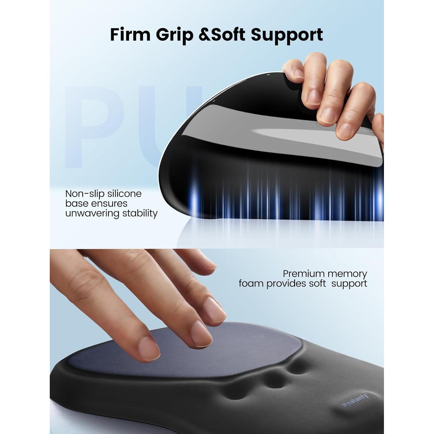 Alfombrilla de Ratón Meatanty con Reposamuñecas Ergonómico