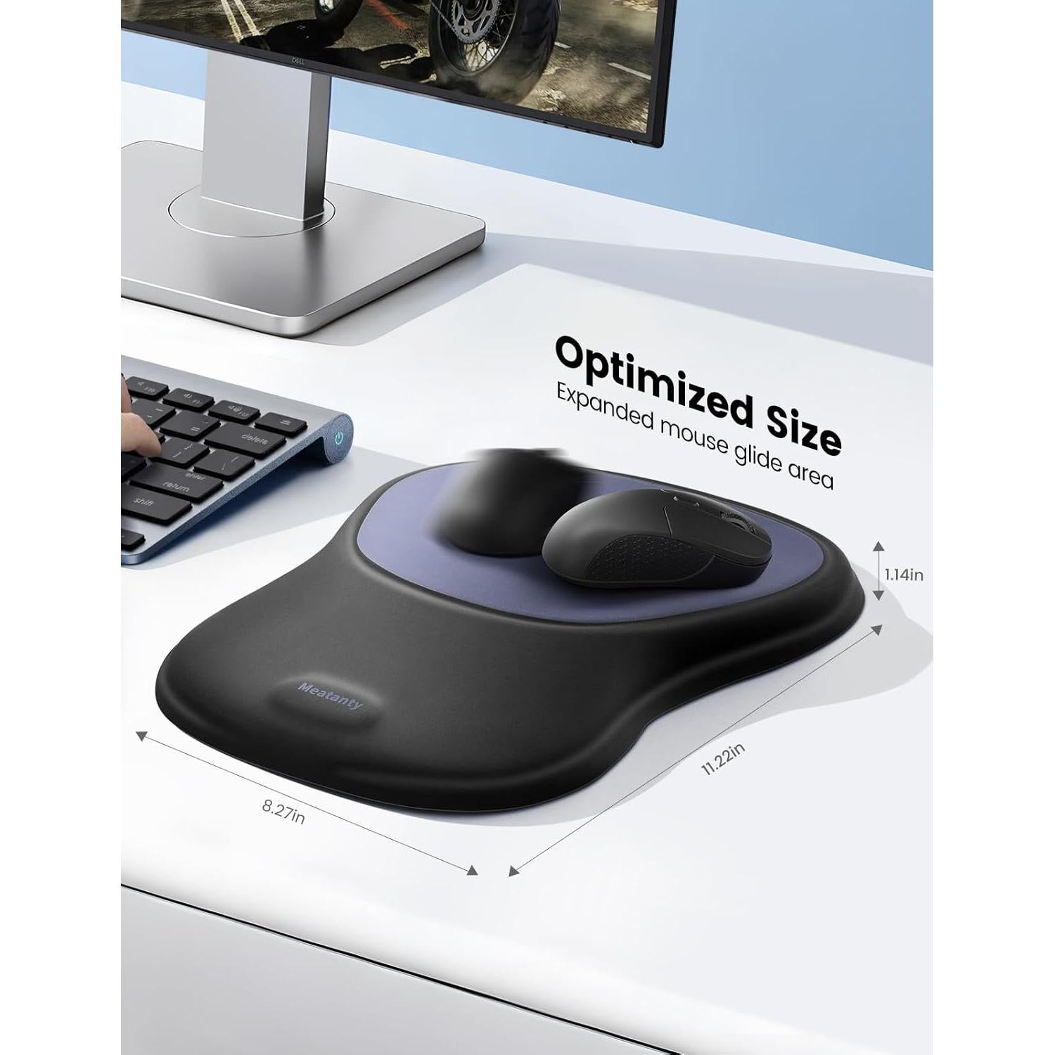 Alfombrilla de Ratón Meatanty con Reposamuñecas Ergonómico