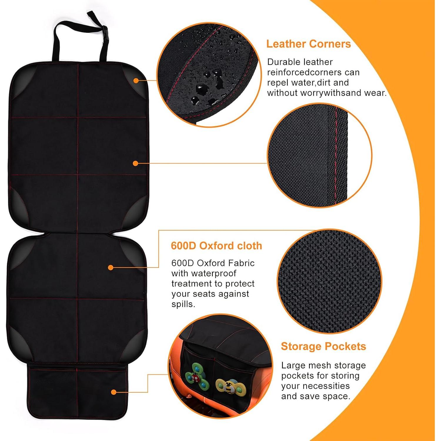 Protector de Asiento de Coche SMART ELF Negro Universal