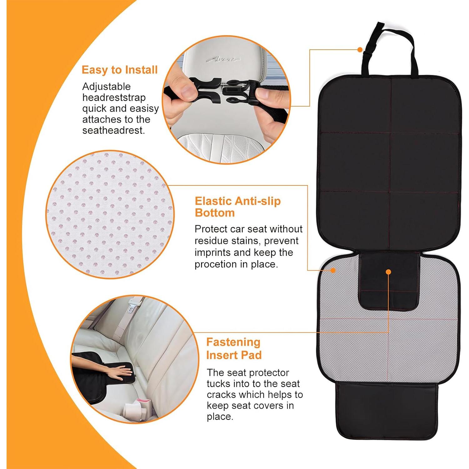 Protector de Asiento de Coche SMART ELF Negro Universal