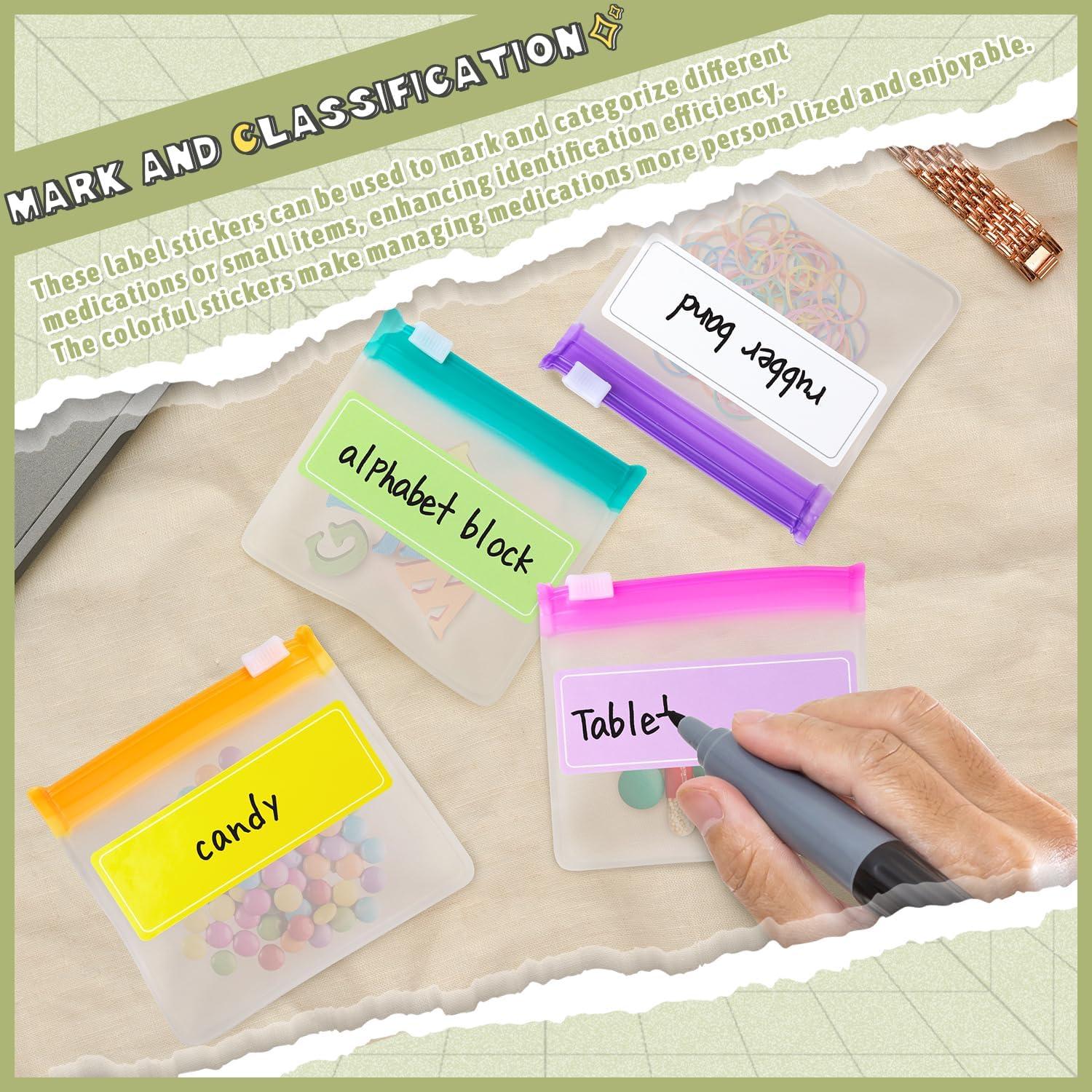 Set de 21 Bolsas Reutilizables para Pastillas Mlurcu con Etiquetas