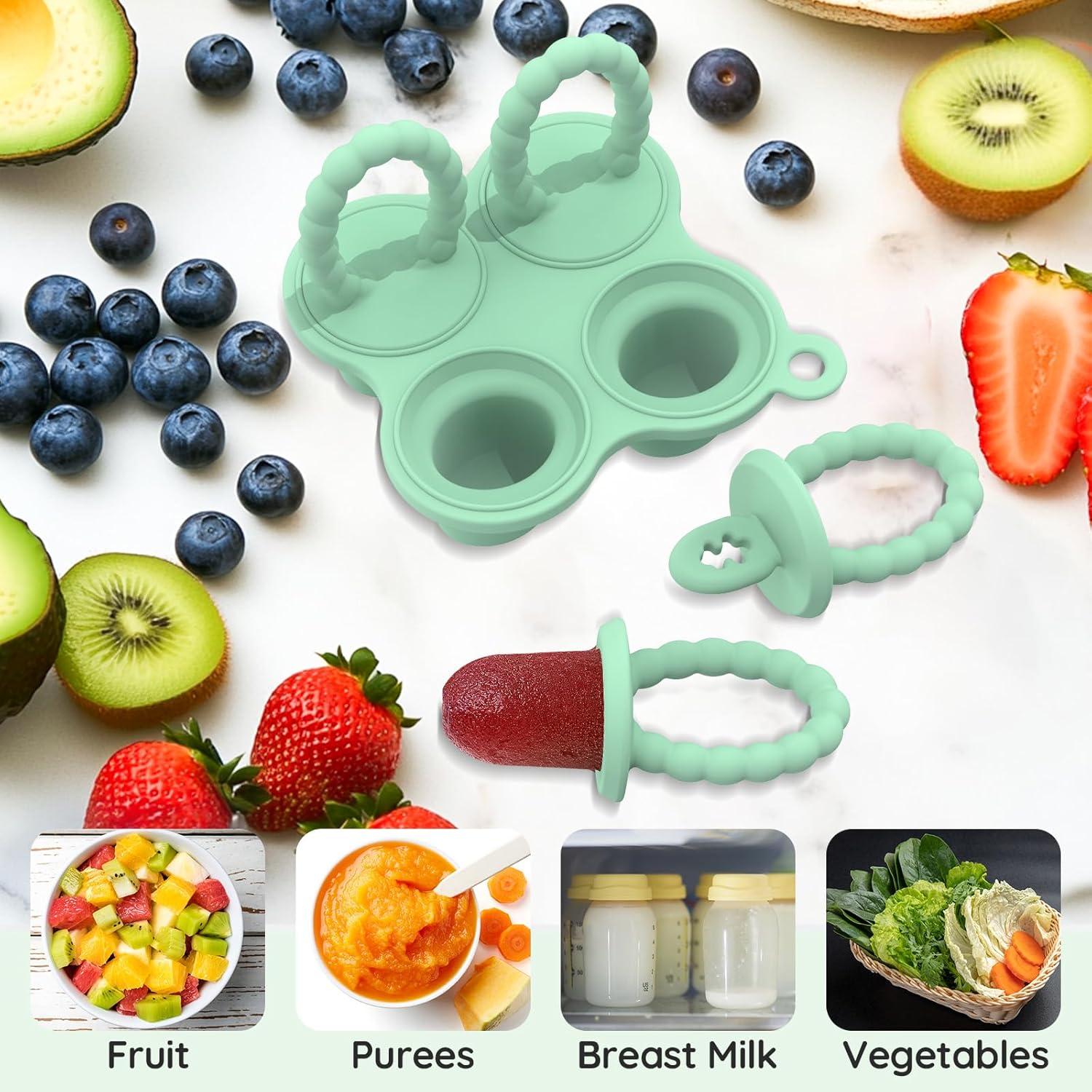 Molde de Helado para Bebés btrfe Verde - Silicona 100% Segura