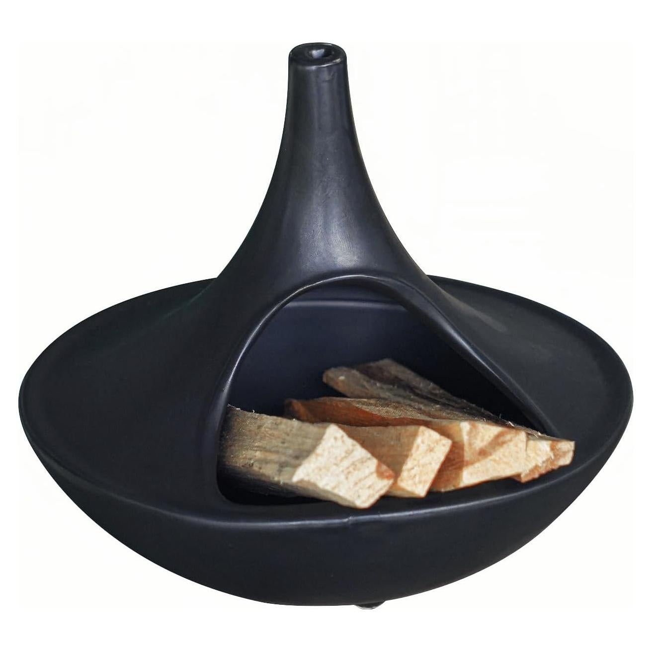 Soporte de Incienso Cerámica GRAMSTORMAX Chimenea Negra 4 en 1