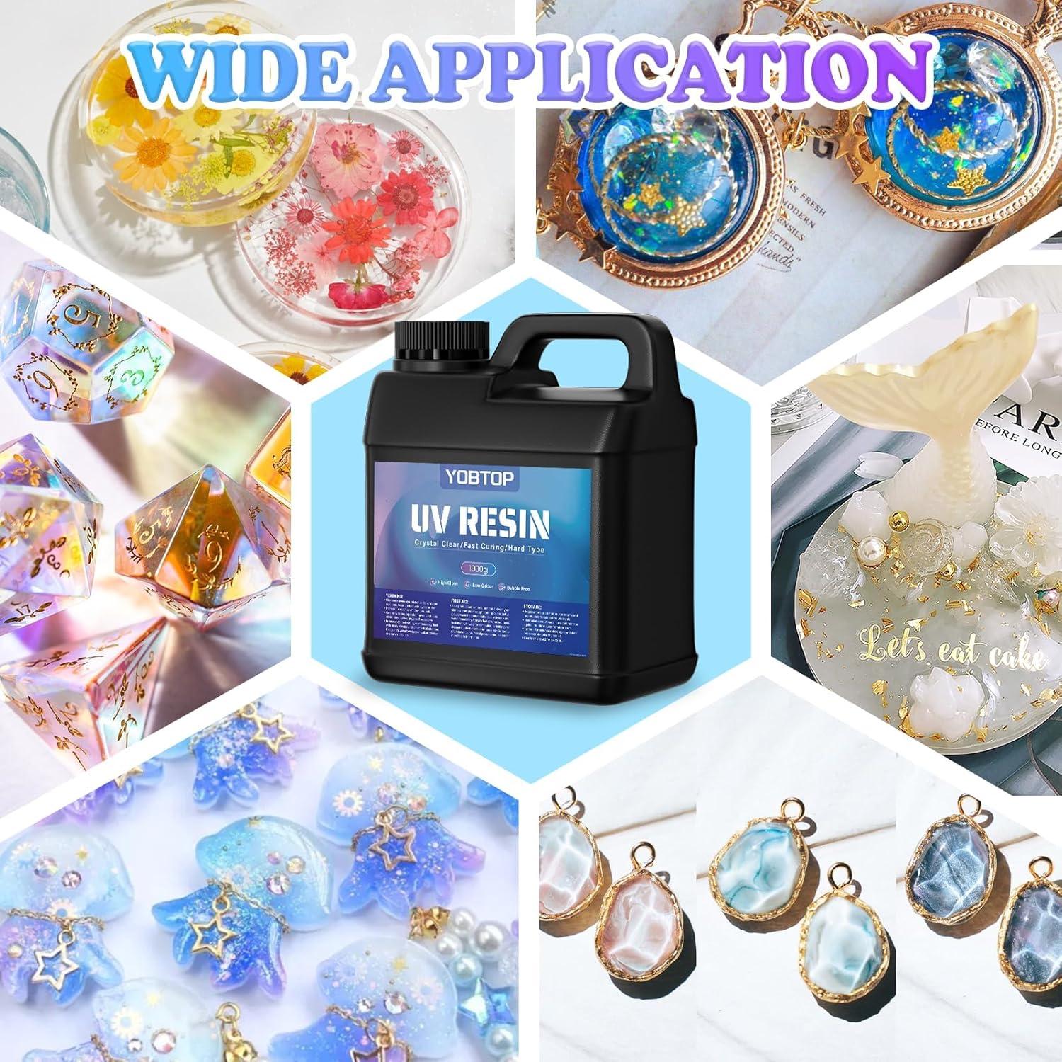 Resina UV 1000g YOBTOP - Pegamento Epóxico Inodoro y Rápido