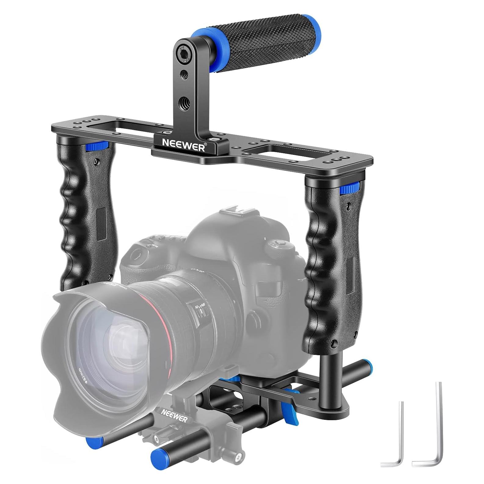 Jaula de Video NEEWER para Cámara DSLR con Doble Empuñadura