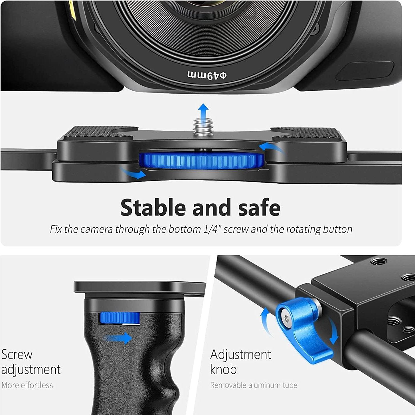 Jaula de Video NEEWER para Cámara DSLR con Doble Empuñadura