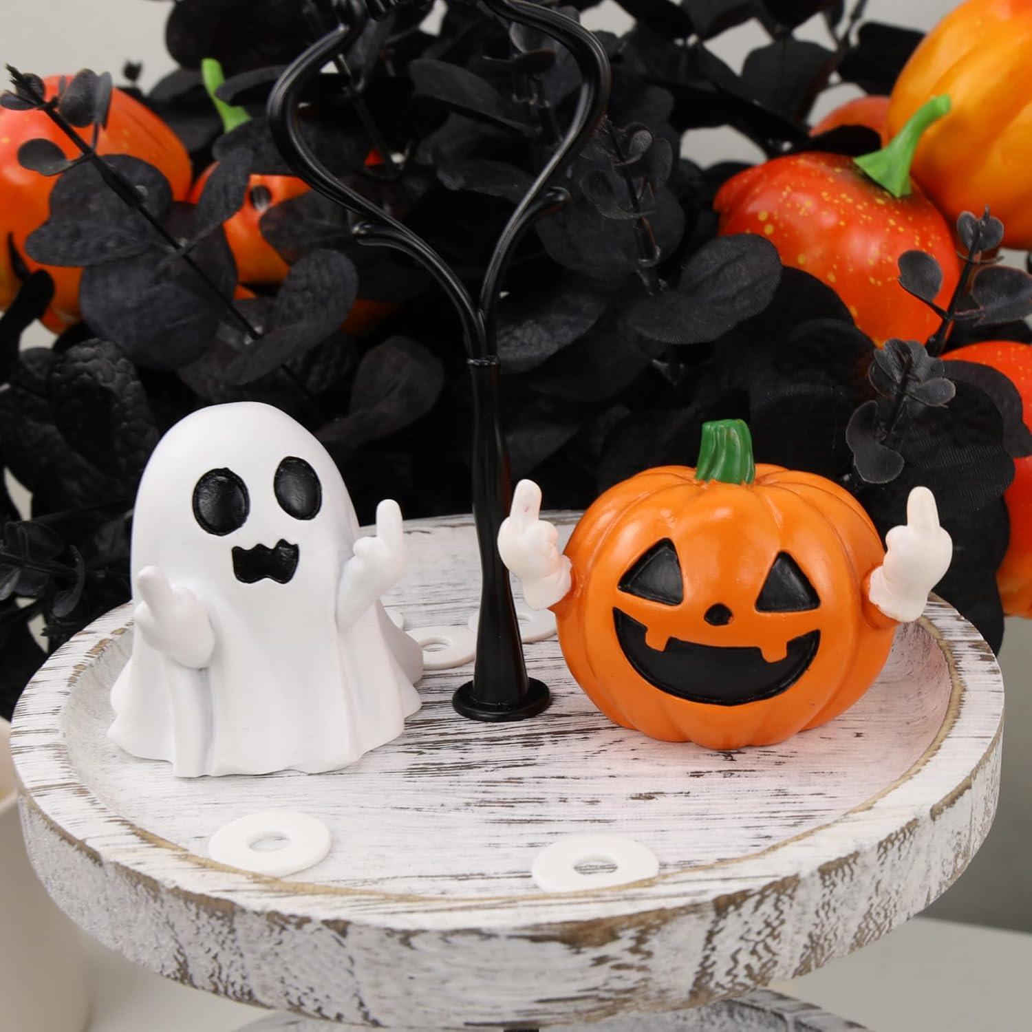 Figurita de Fantasma Halloween QINJIEJIE Decoración Resina 5.5cm