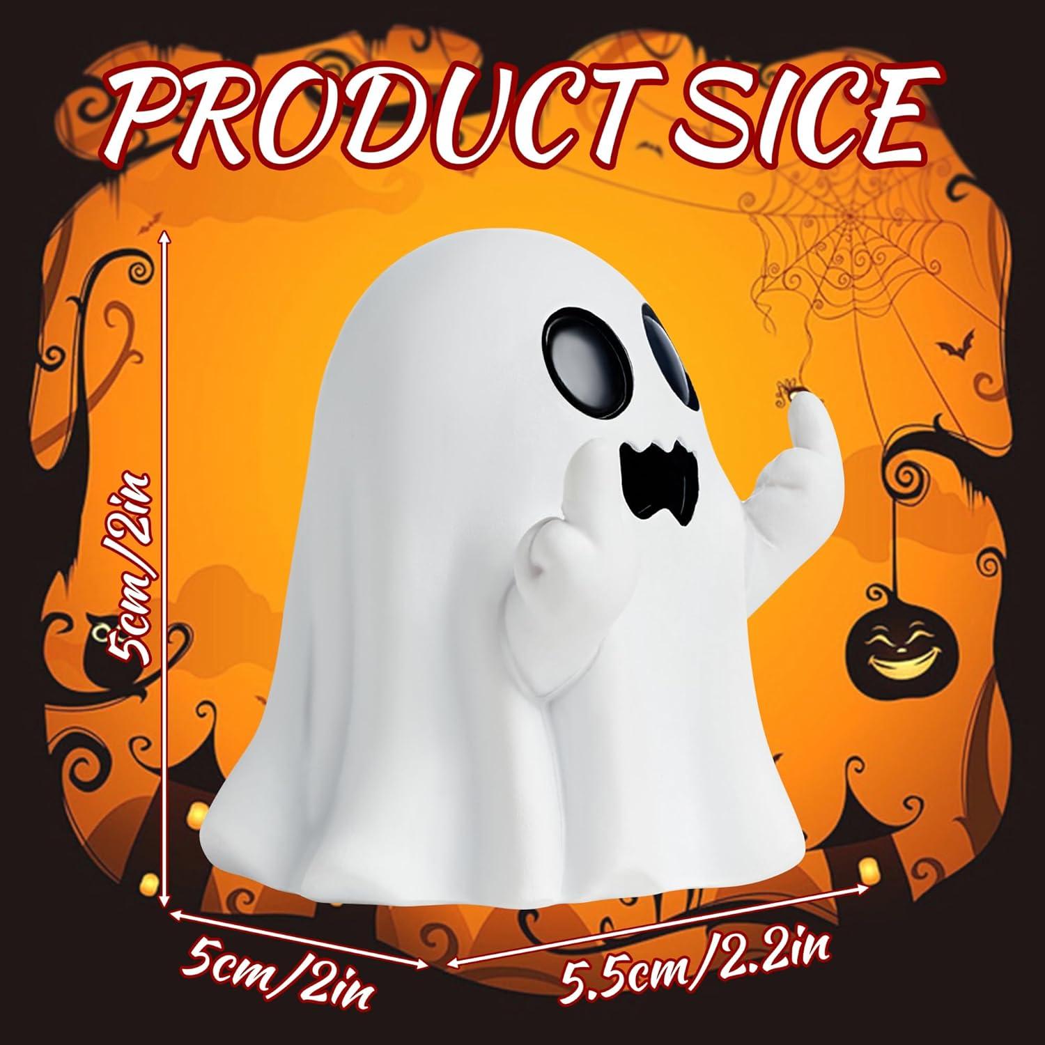 Figurita de Fantasma Halloween QINJIEJIE Decoración Resina 5.5cm