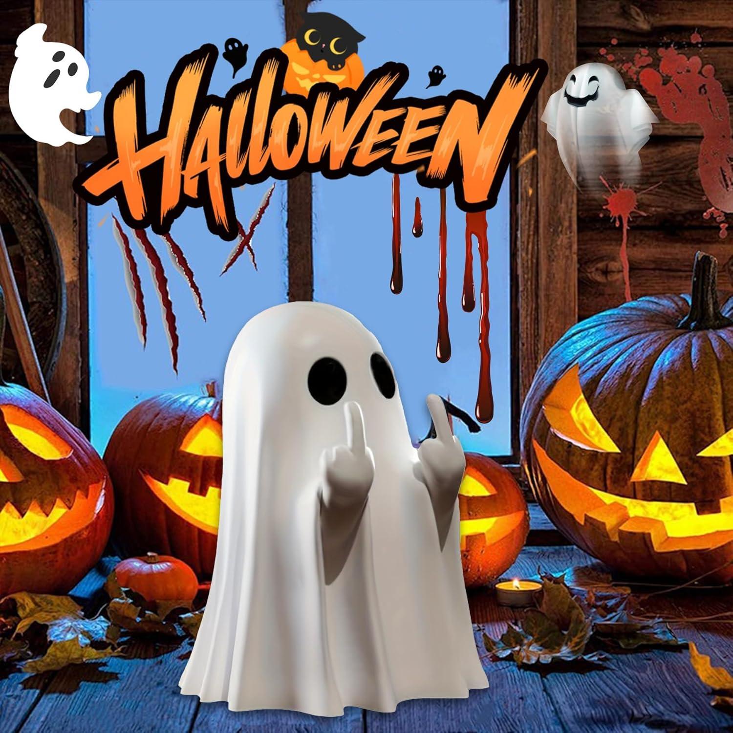 Figurita de Fantasma de Halloween Resina Decorativa 15 cm