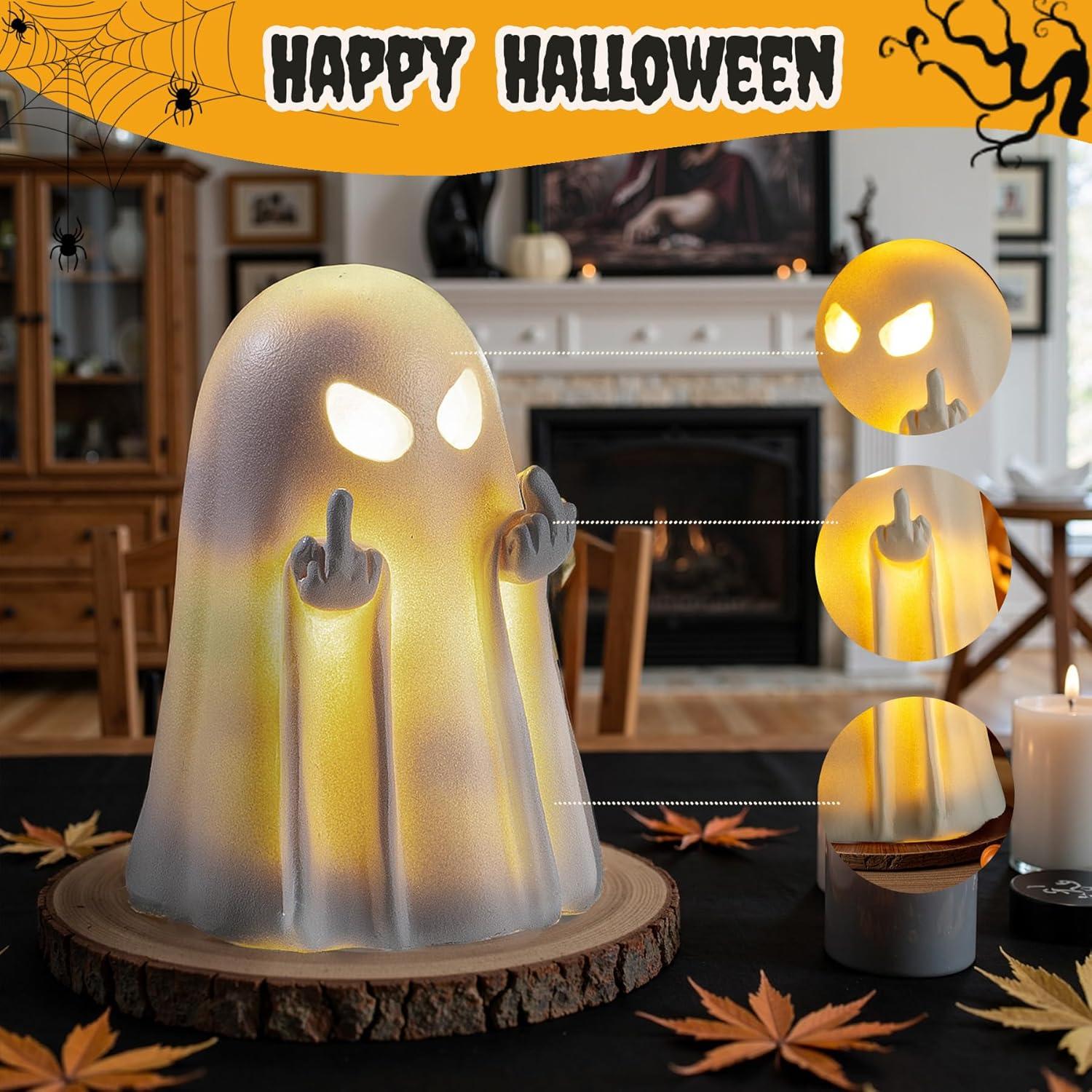 Figurita de Fantasma de Halloween UNDWXFS - Estatua de Resina 8.6 cm