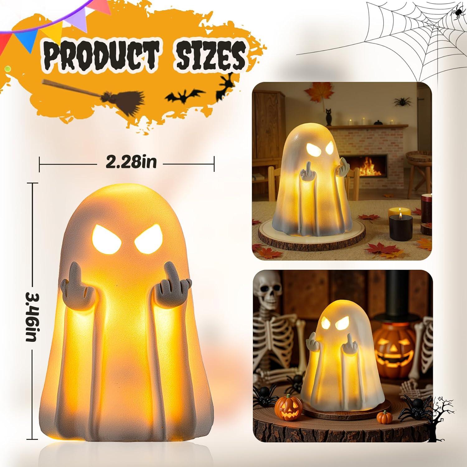 Figurita de Fantasma de Halloween UNDWXFS - Estatua de Resina 8.6 cm