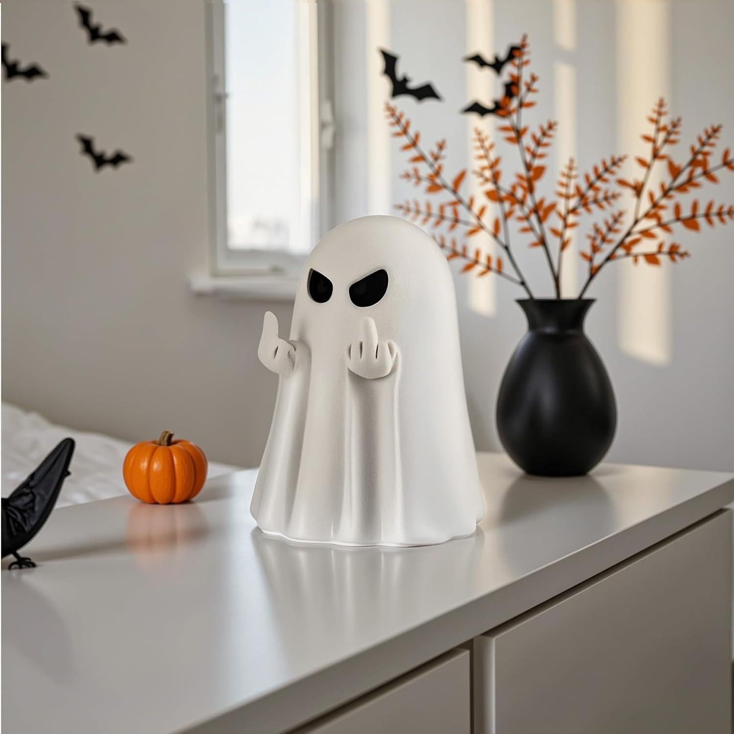 Figurita de Fantasma de Halloween UNDWXFS - Estatua de Resina 8.6 cm