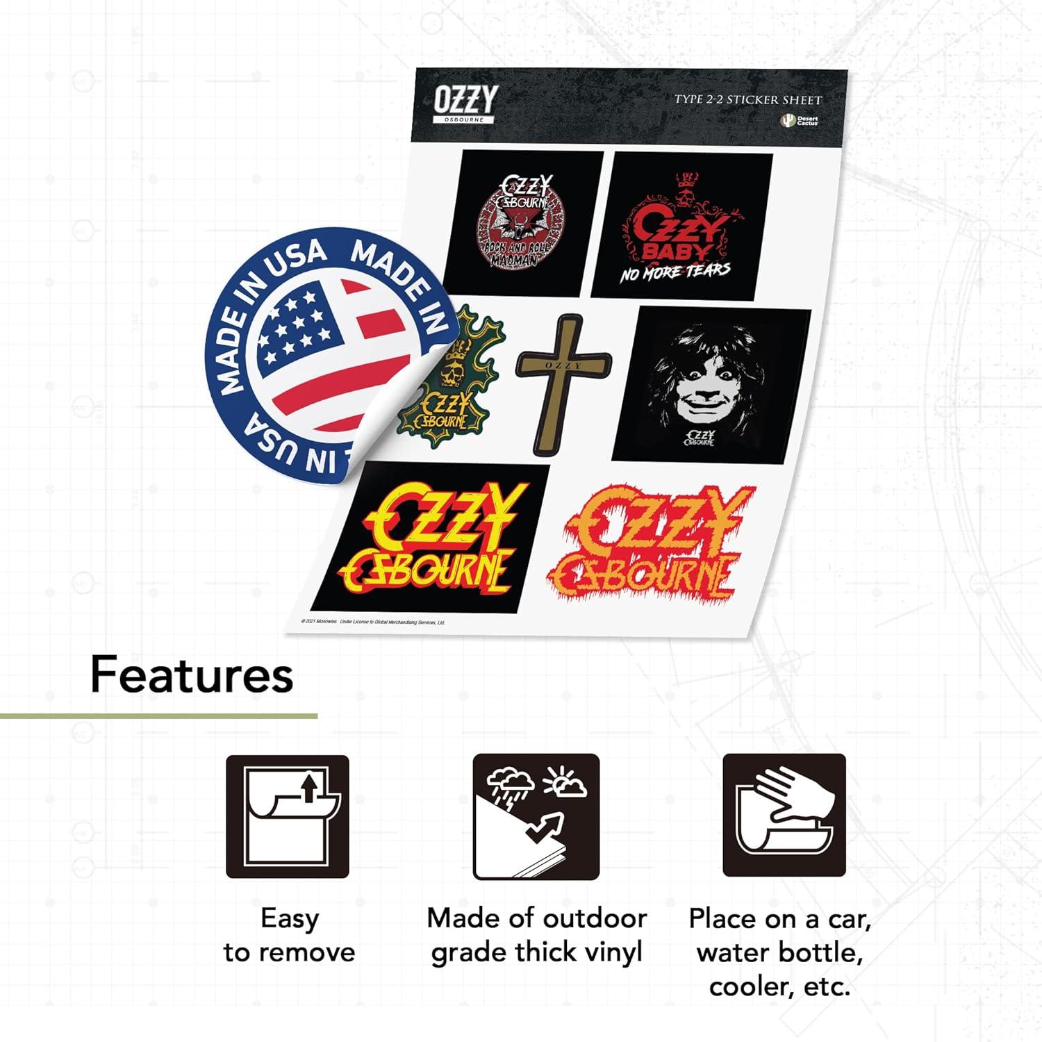 Calcomanías de Vinilo Ozzy Osbourne Desert Cactus 34x28 cm