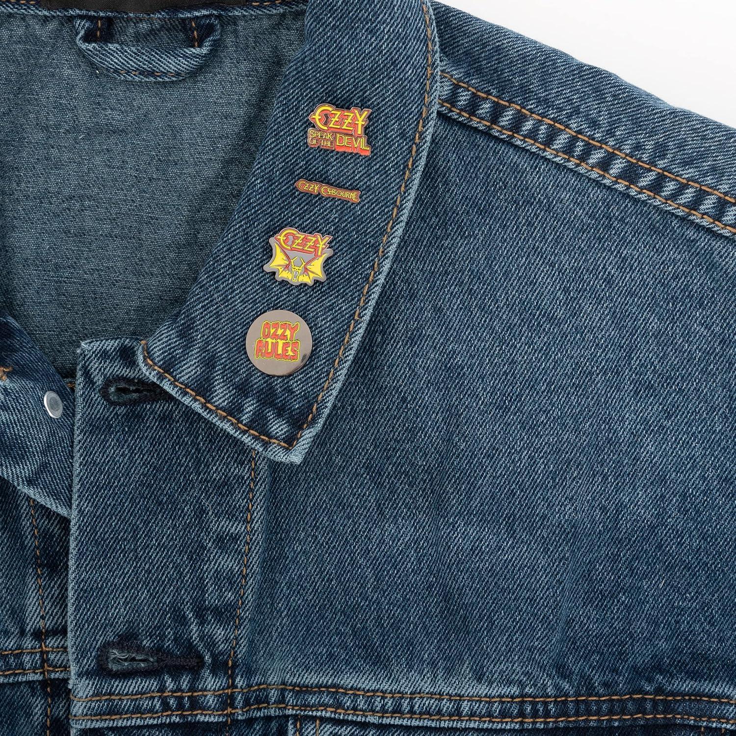 Pinzas de Solapa Desert Cactus Ozzy Osbourne - 4 Pines de Metal