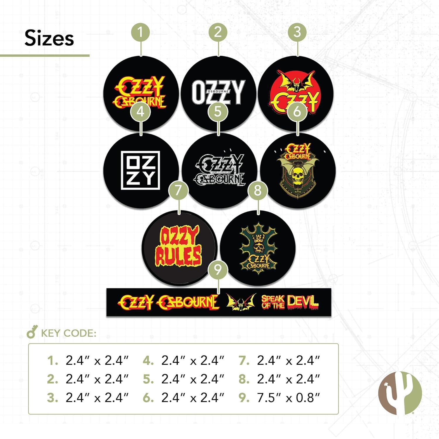 Calcomanía de Vinilo Ozzy Osbourne Desert Cactus 33x28 cm