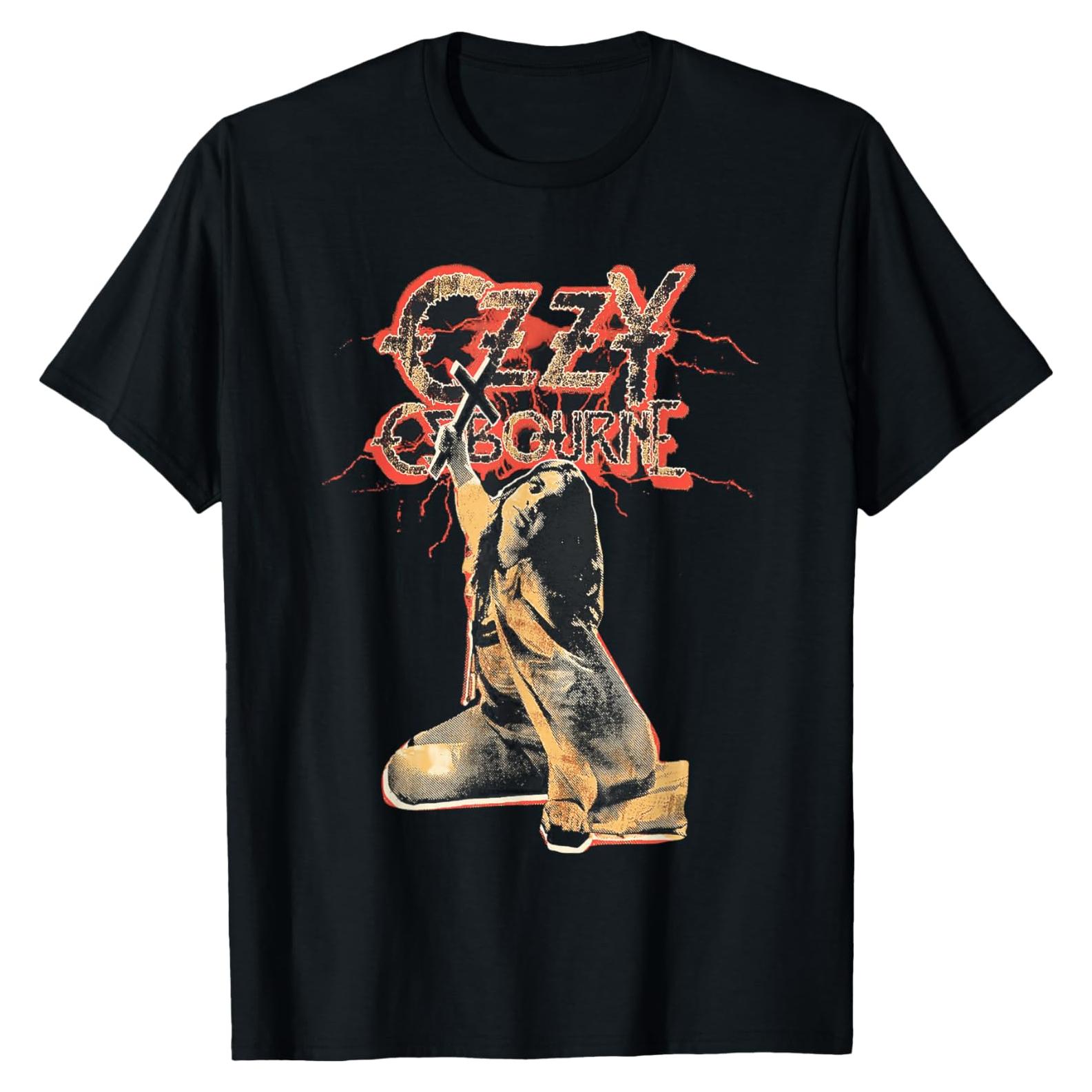 Camiseta Ozzy Osbourne Red Lightning - Ropa Oficial Hombre
