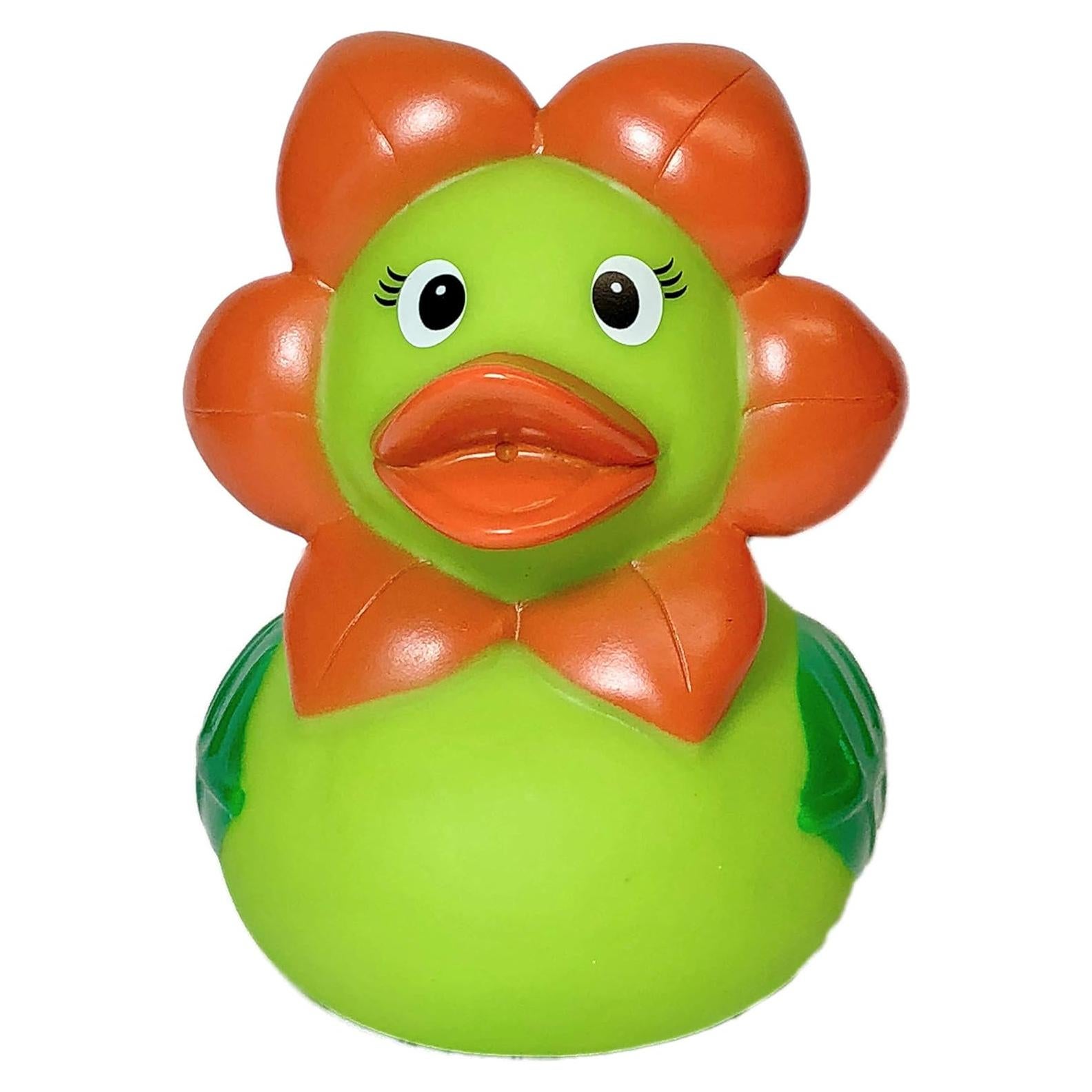 Pato de Goma Floral Schnabels 8.6 cm - Juguete Seguro