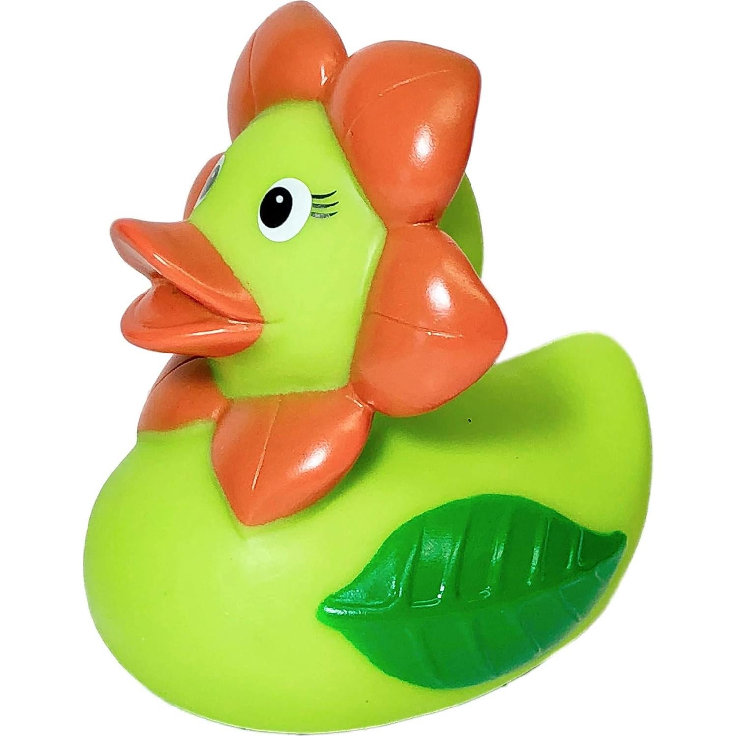 Pato de Goma Floral Schnabels 8.6 cm - Juguete Seguro