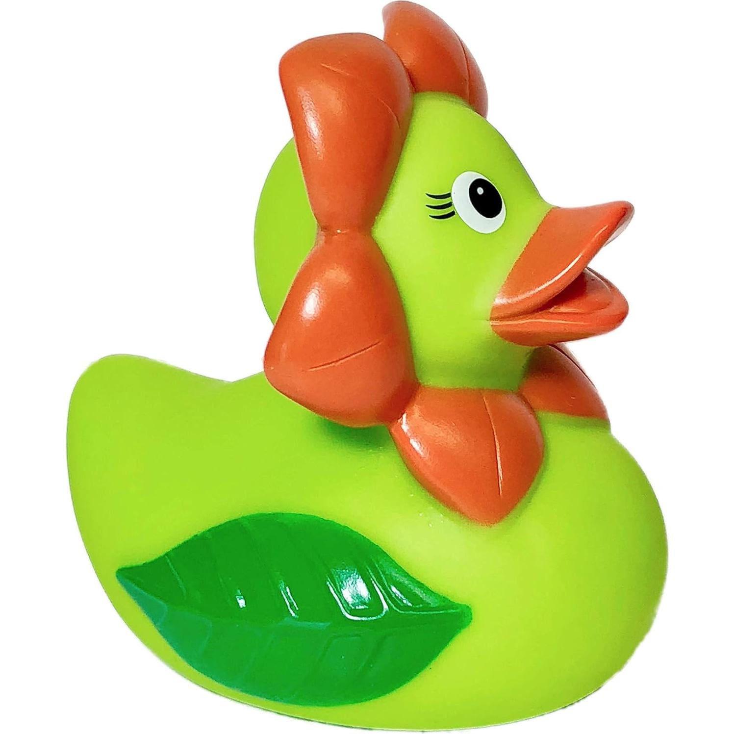 Pato de Goma Floral Schnabels 8.6 cm - Juguete Seguro