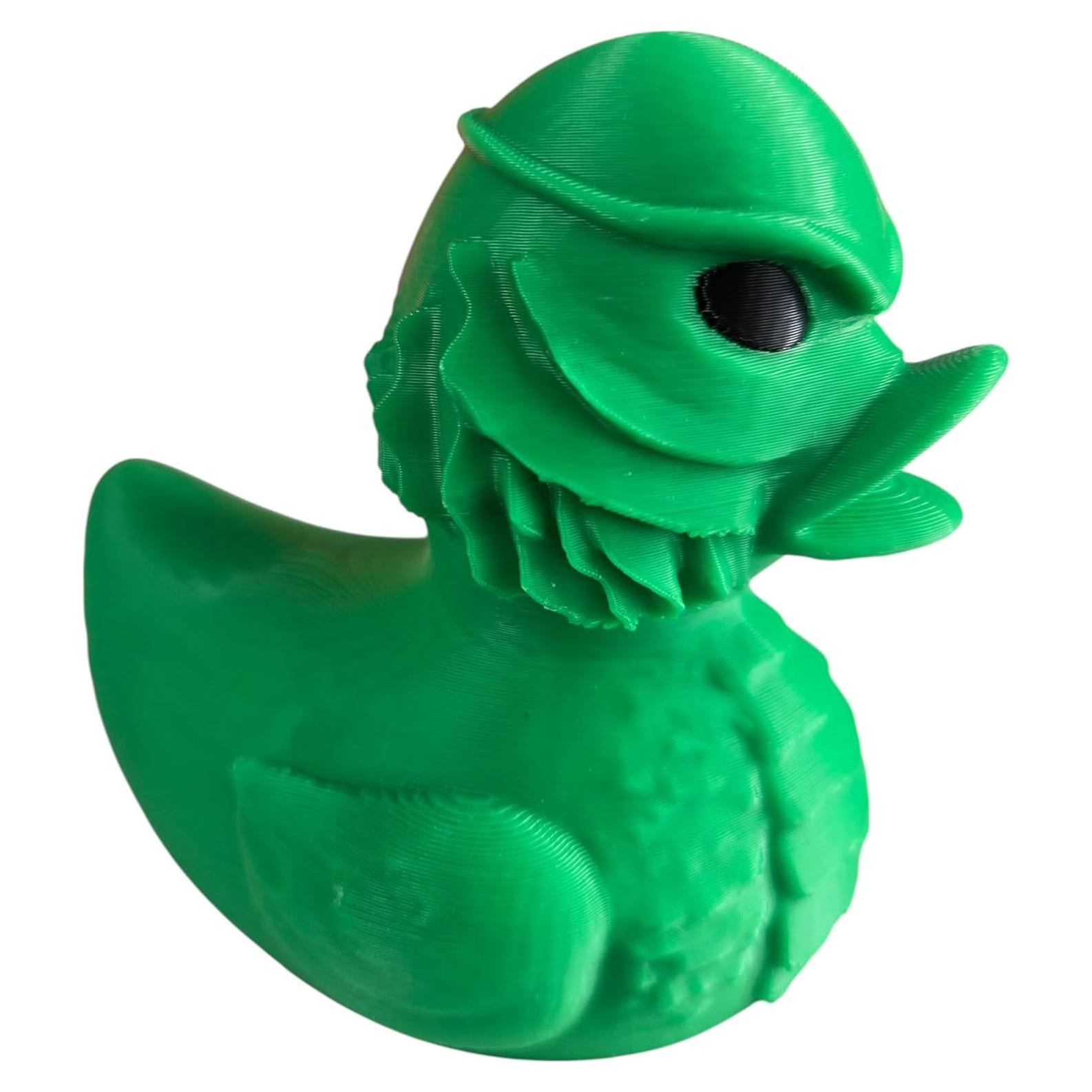 Figurita Pato Monstruo Acuático 3D - Horror Vintage 10cm