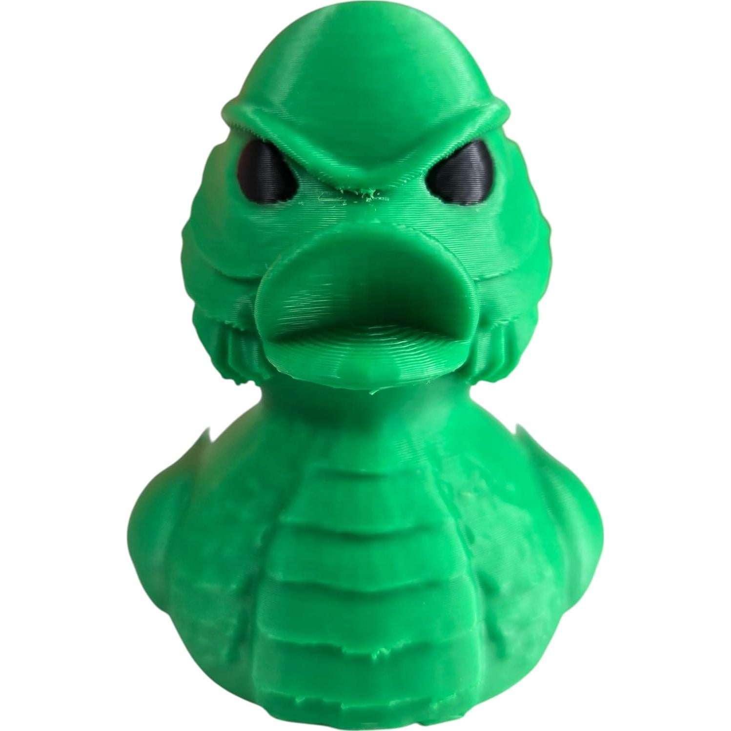 Figurita Pato Monstruo Acuático 3D - Horror Vintage 10cm