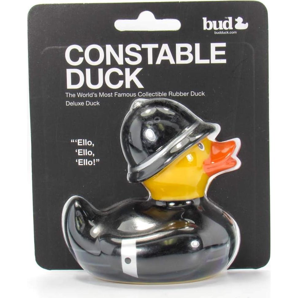 Patito de goma policía británica Bud Ducks - Regalo elegante