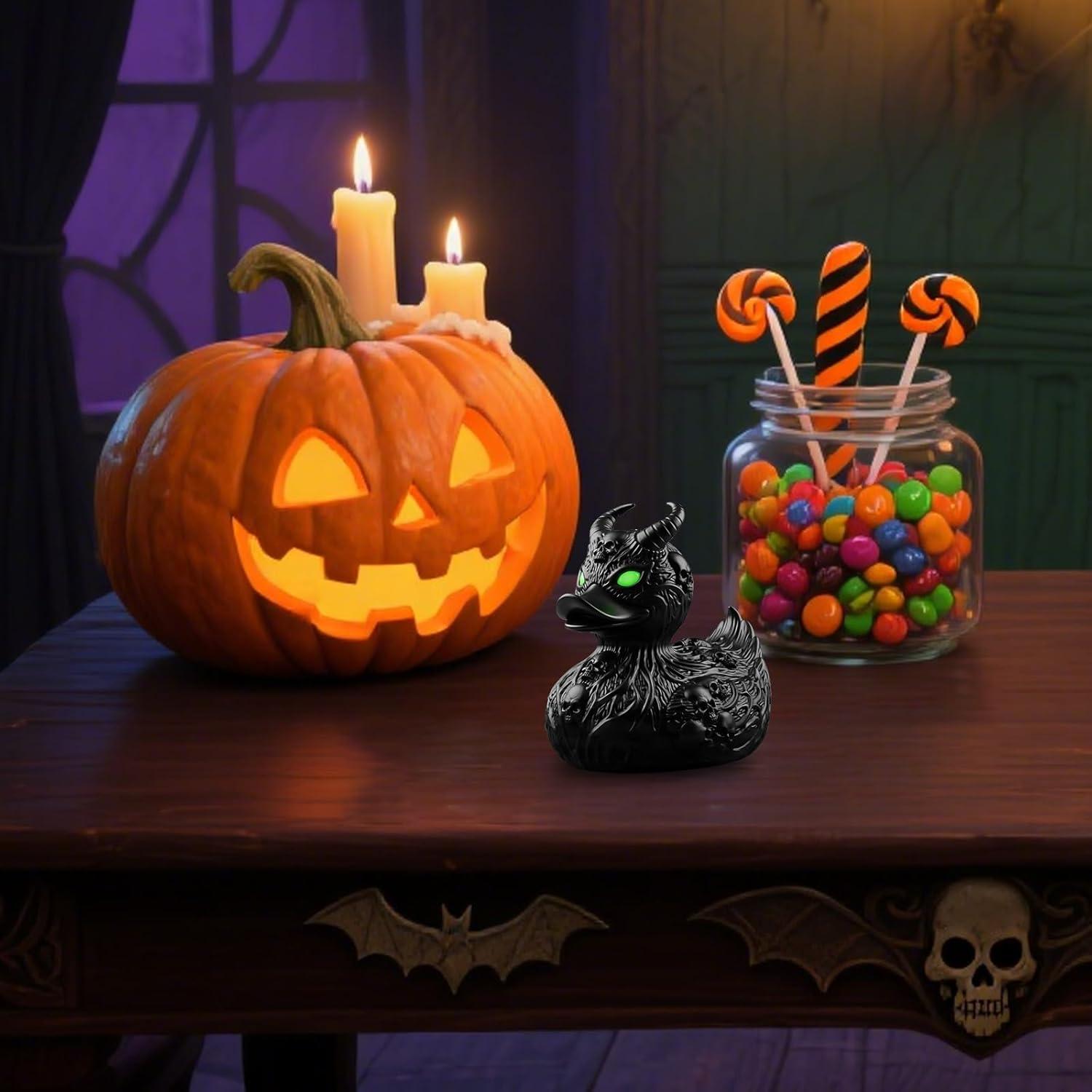 Adorno de Pato Calavera Gótica HICFRWE - Decoración Halloween