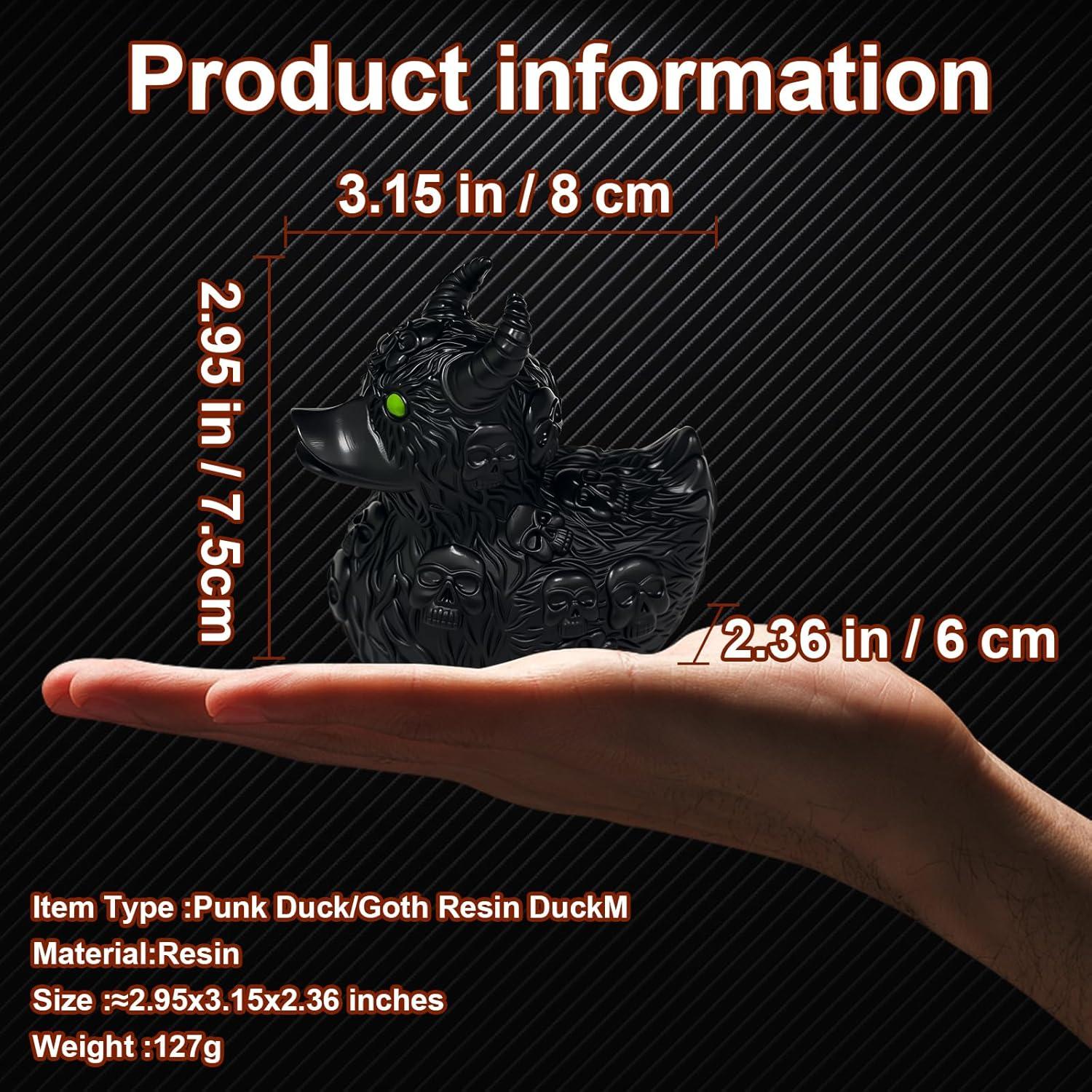 Adorno de Pato Calavera Gótica HICFRWE - Decoración Halloween