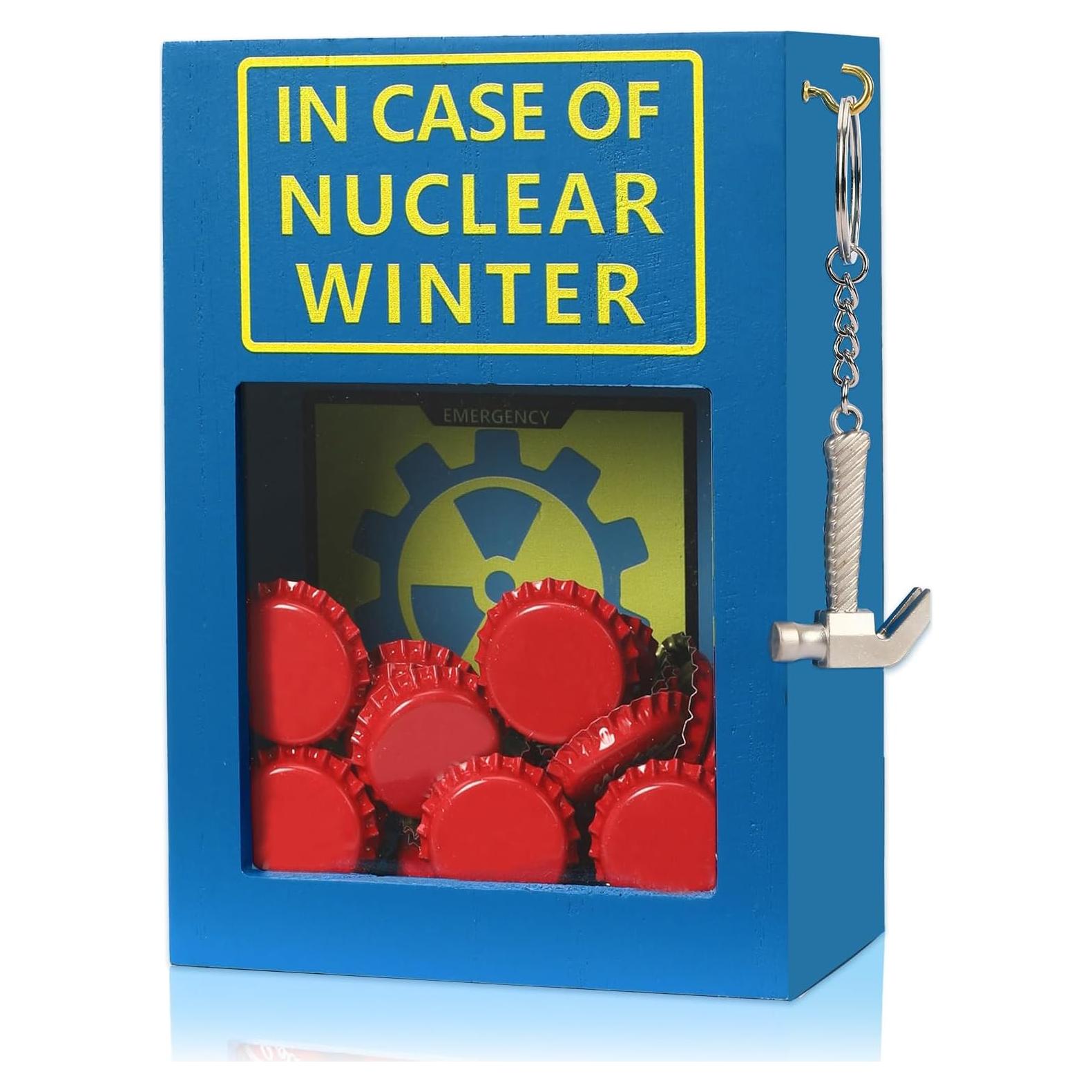 Caja de Almacenamiento JULEASEL con 30 Tapas Rojas y Martillo