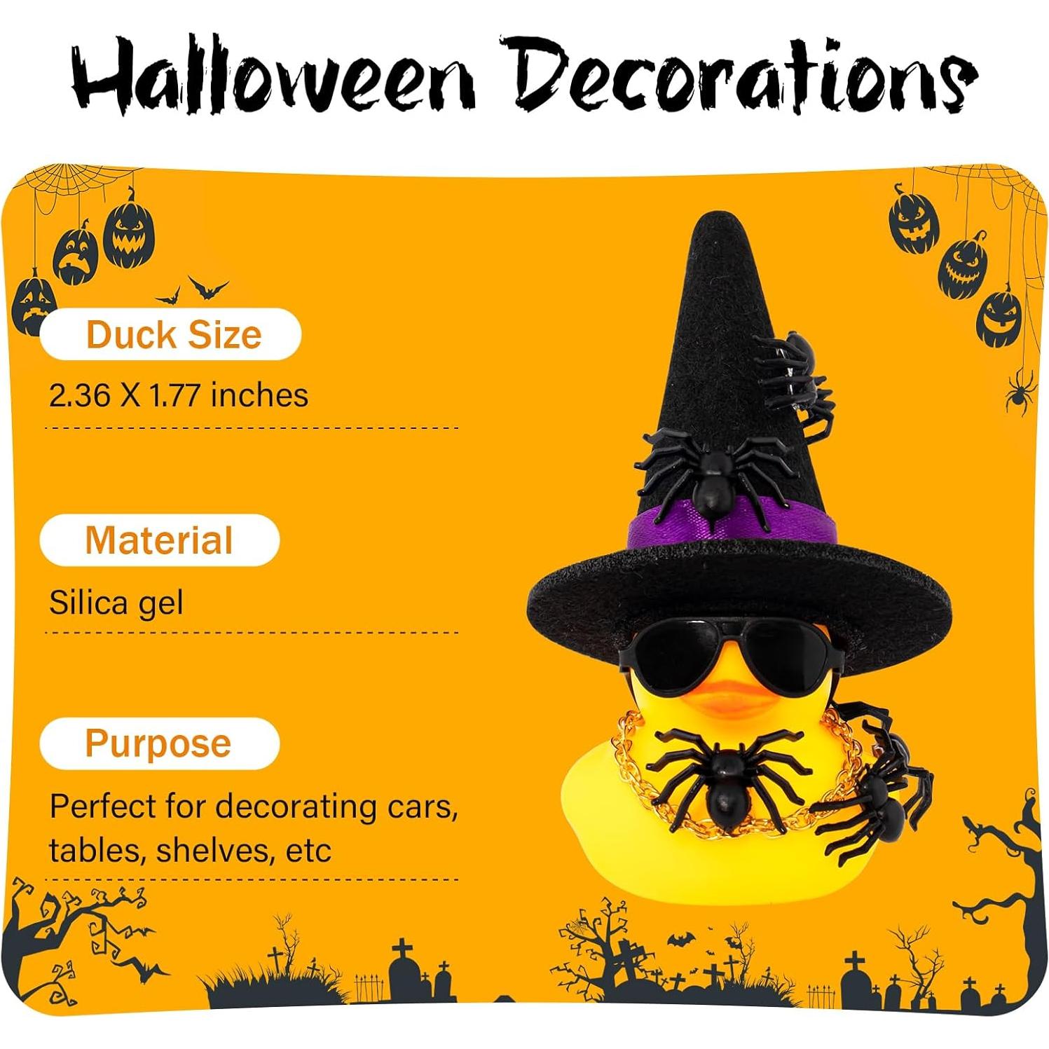 Patito de Goma Halloween Wonuu con Sombrero y Gafas - Mini