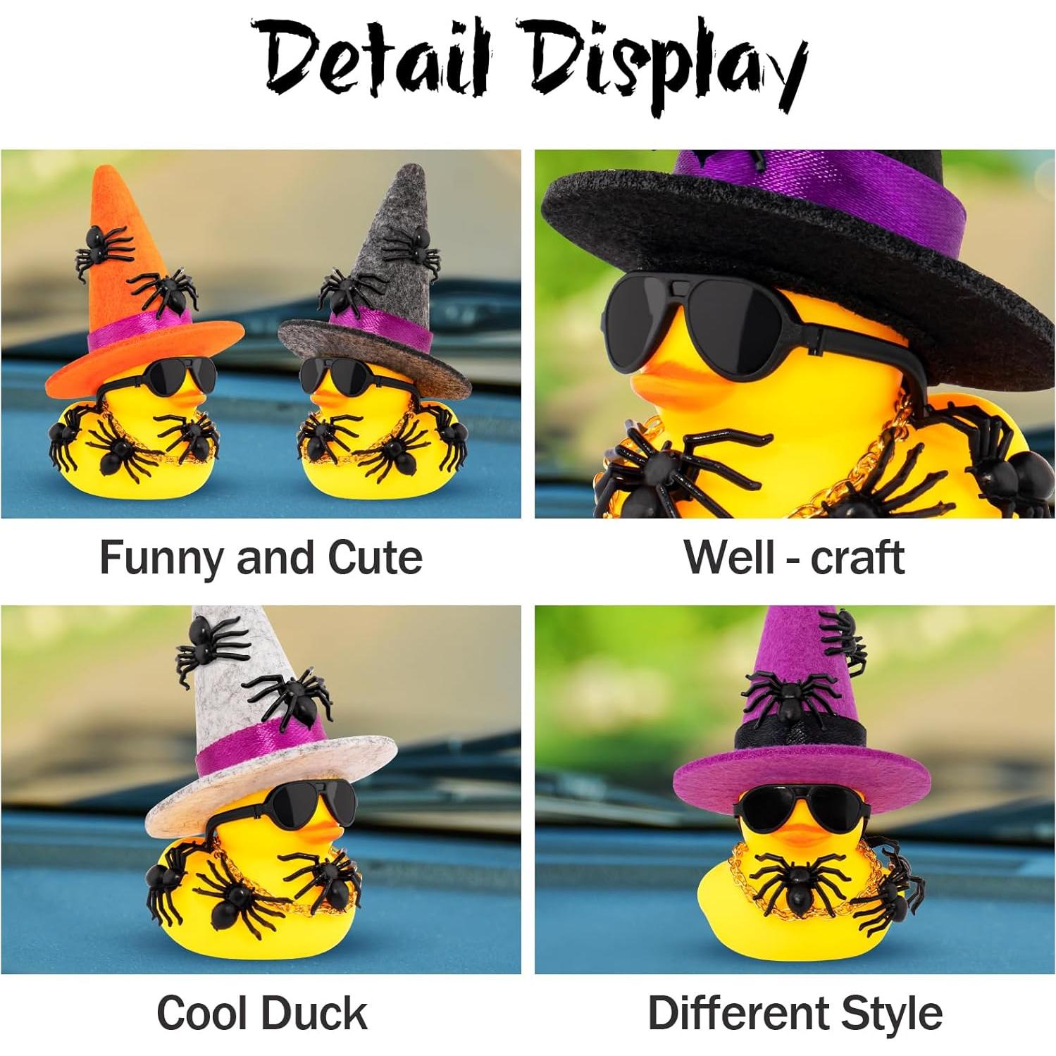 Patito de Goma Halloween Wonuu con Sombrero y Gafas - Mini