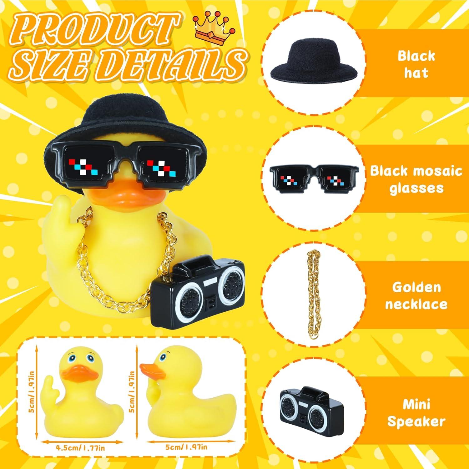 Patos de Goma Divertidos BOZILY para Jeep con Accesorios