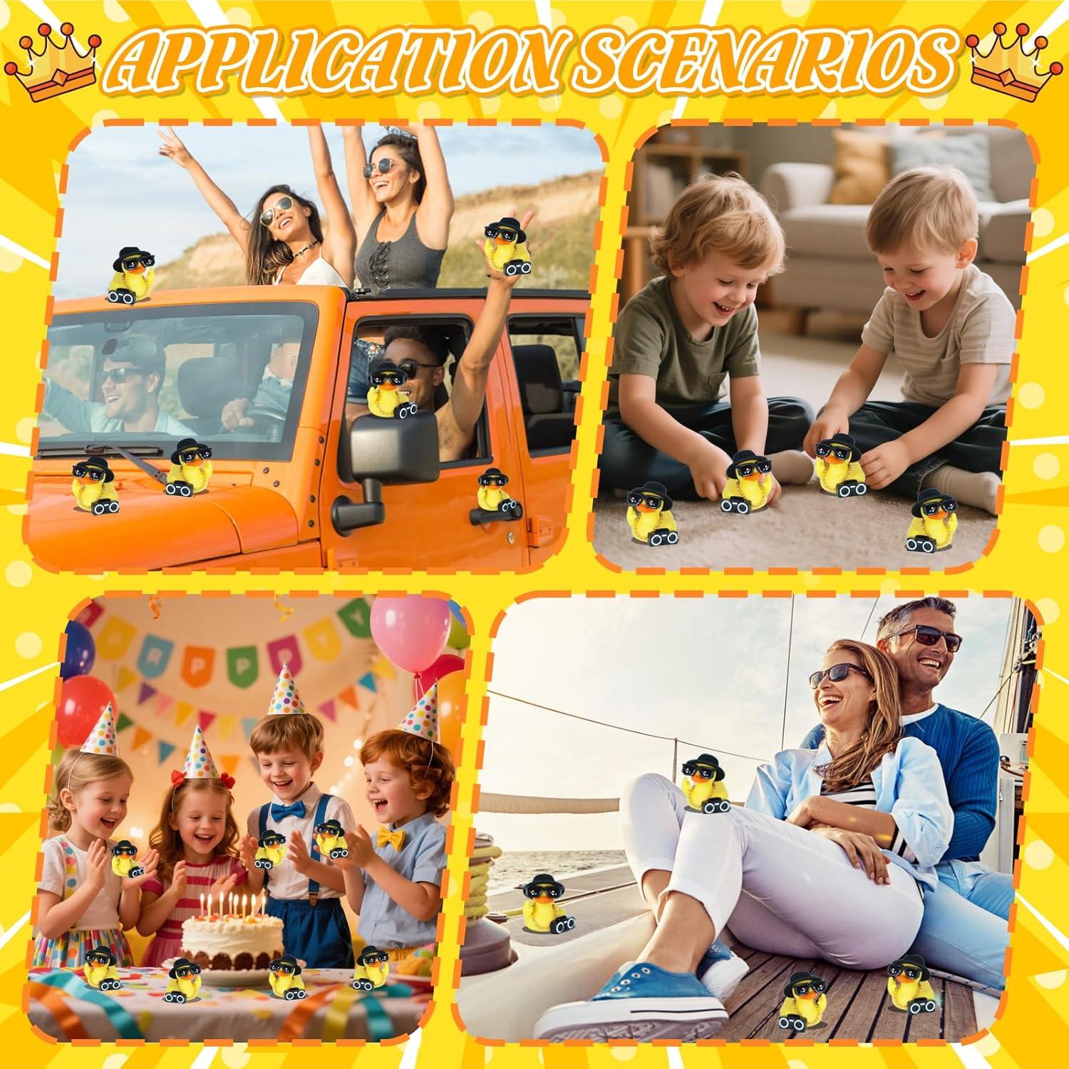 Patos de Goma Divertidos BOZILY para Jeep con Accesorios