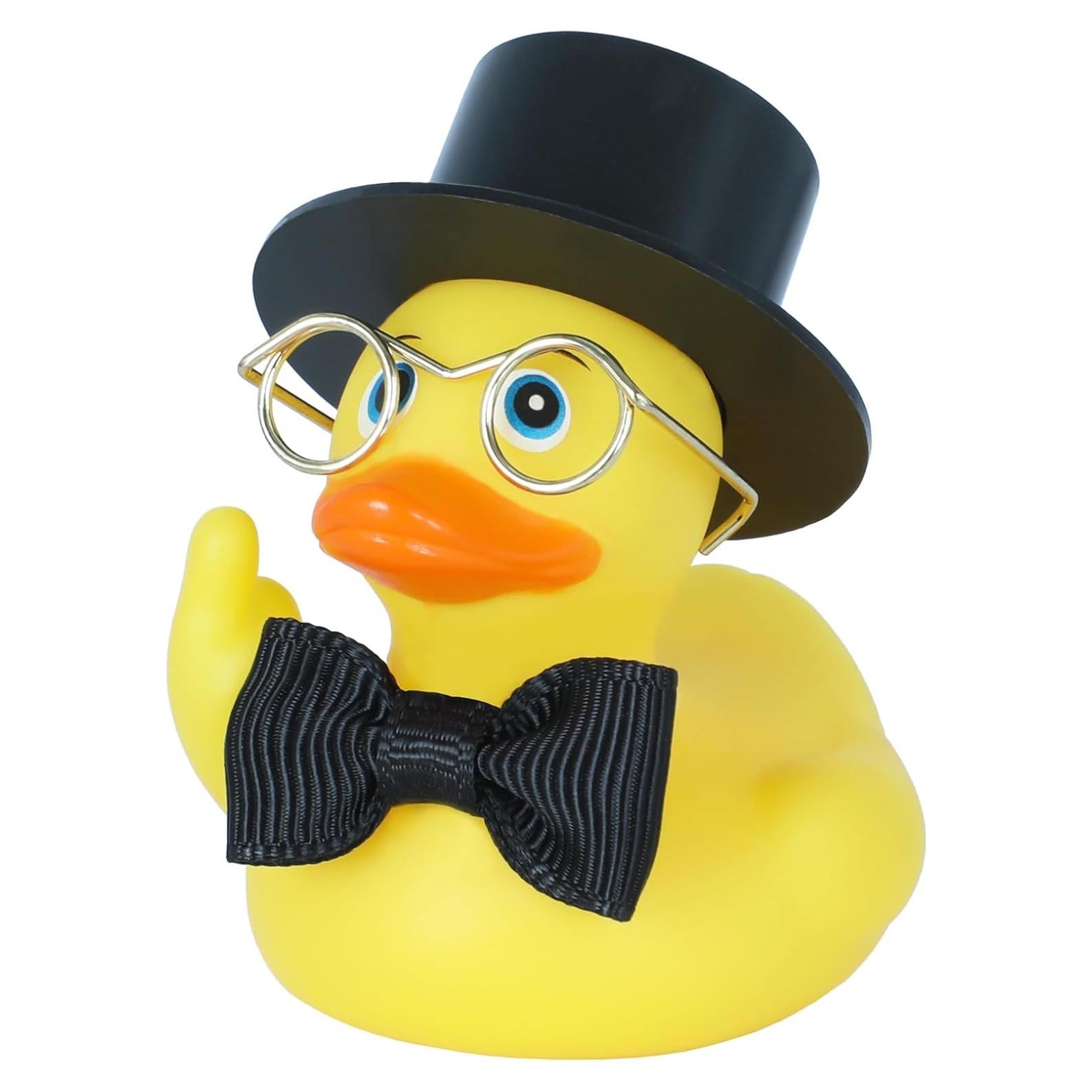 Pato de Goma Divertido BOZILY con Accesorios para Auto