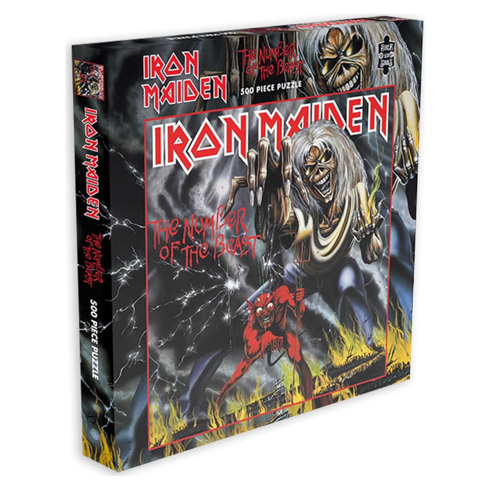Rompecabezas 500 Piezas RockSaws Iron Maiden El Número de la Bestia