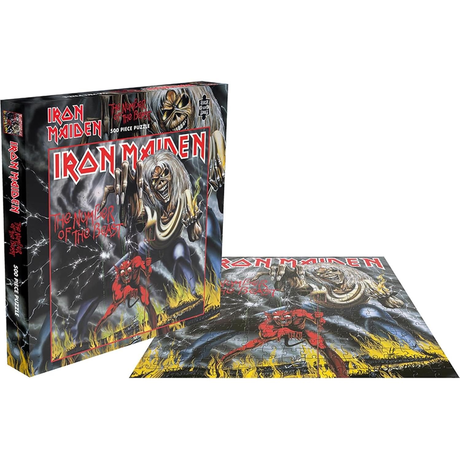 Rompecabezas 500 Piezas RockSaws Iron Maiden El Número de la Bestia