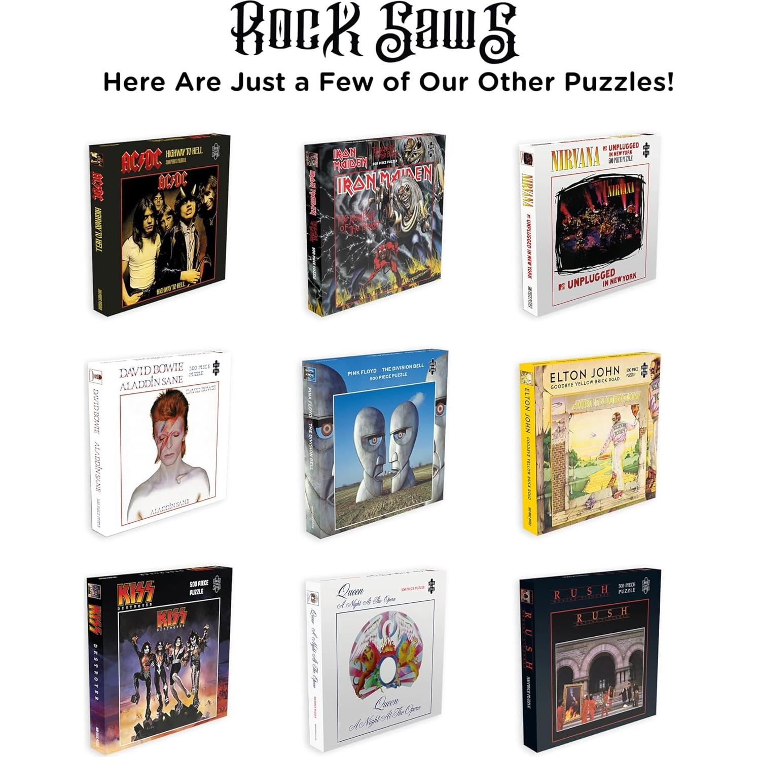 Rompecabezas 500 Piezas RockSaws Iron Maiden El Número de la Bestia