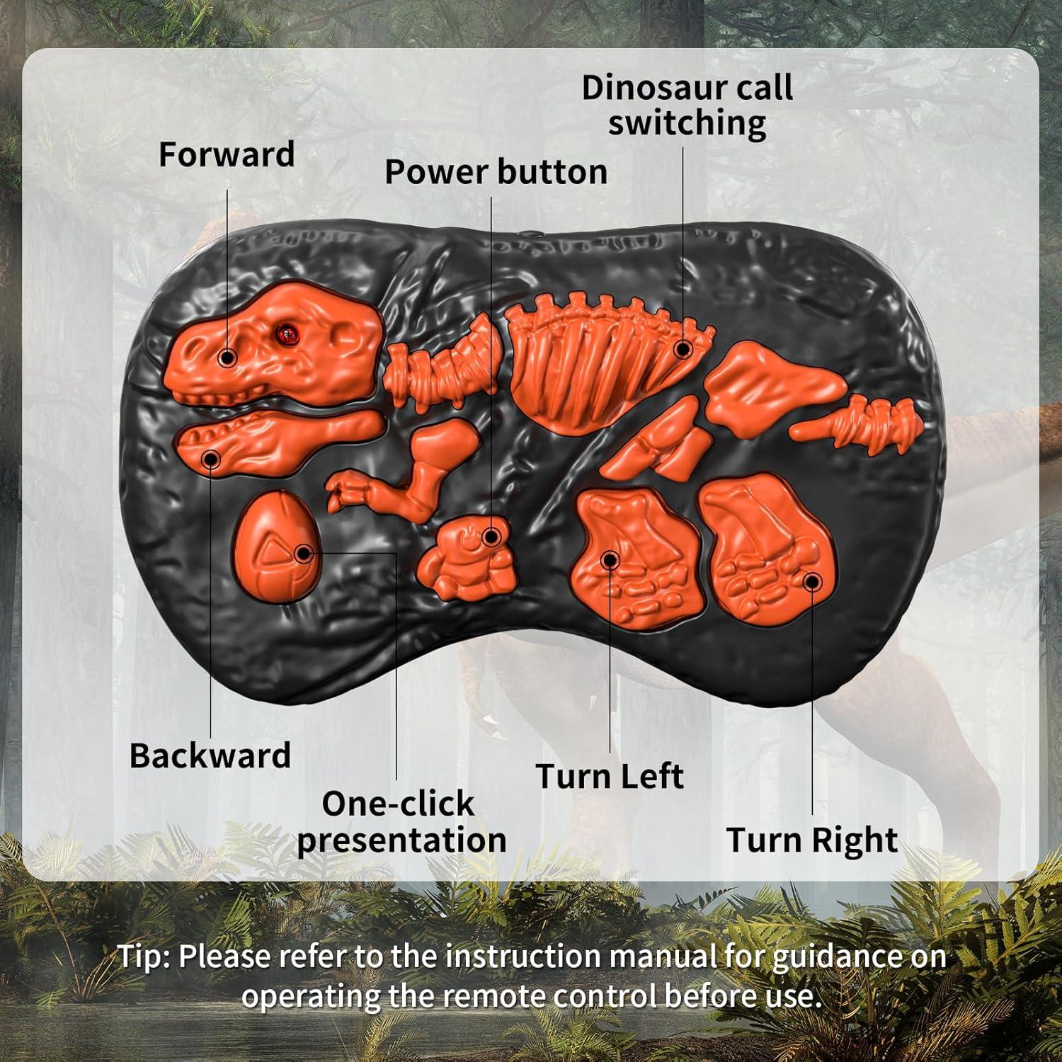 Dinosaurio Control Remoto LILYBUDS Velociraptor Azul 7.6cm