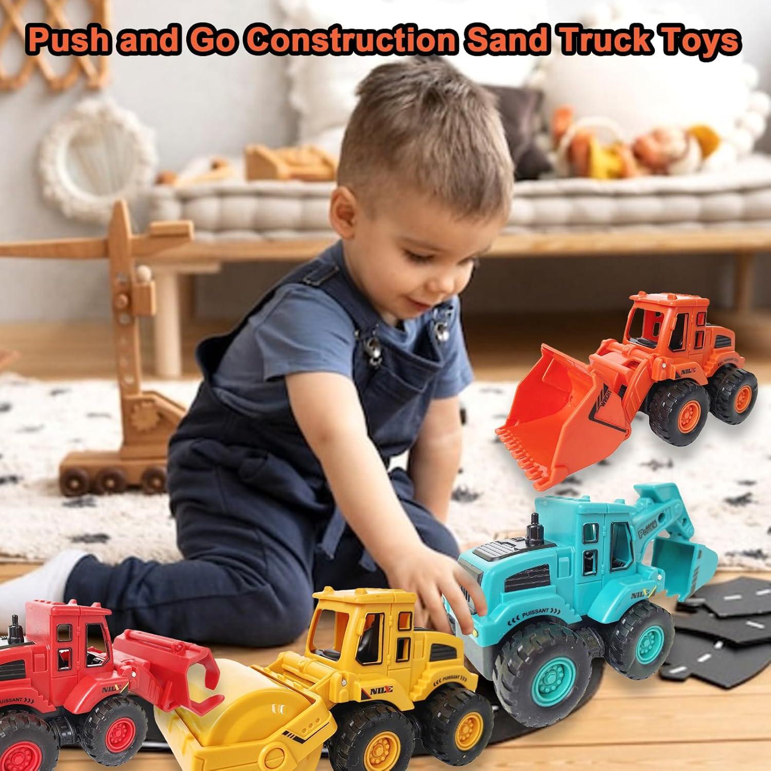 Set de Juguetes de Construcción 4PCS Exinddea - Camiones Mini