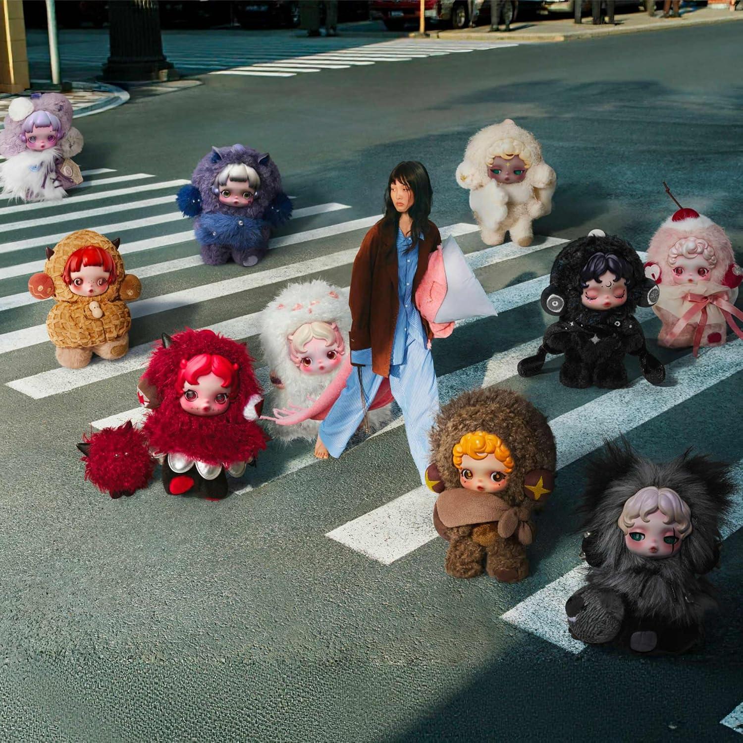 Muñeca de Peluche Colgante POP MART SKULLPANDA Completo