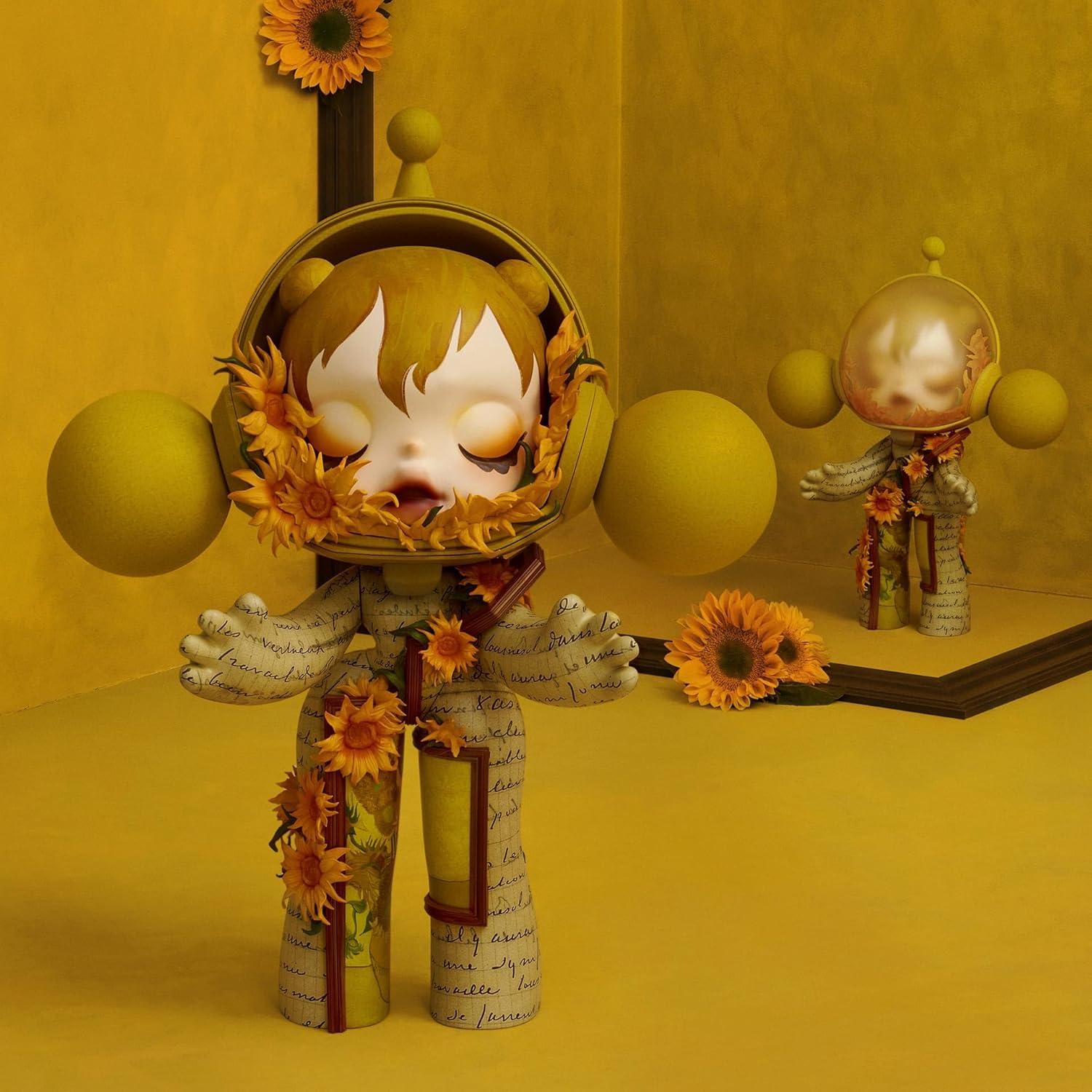 Figura Coleccionable POP MART MEGA α SKULLPANDA 400% Van Gogh